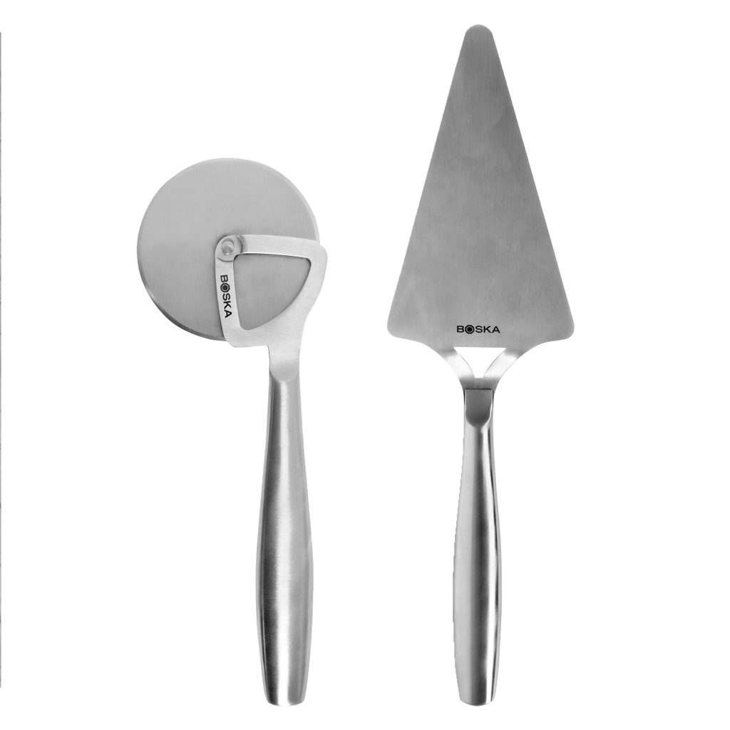 Boska set à pizza 2 pièces en acier inoxydable