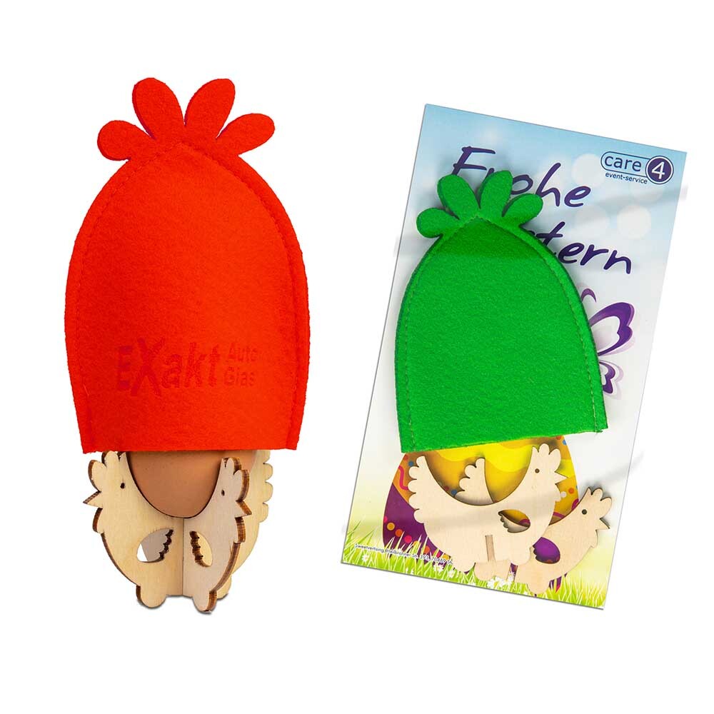 bb trading werbeartikel ag - Breakfast egg set DIY Made in EU Inlay personalized