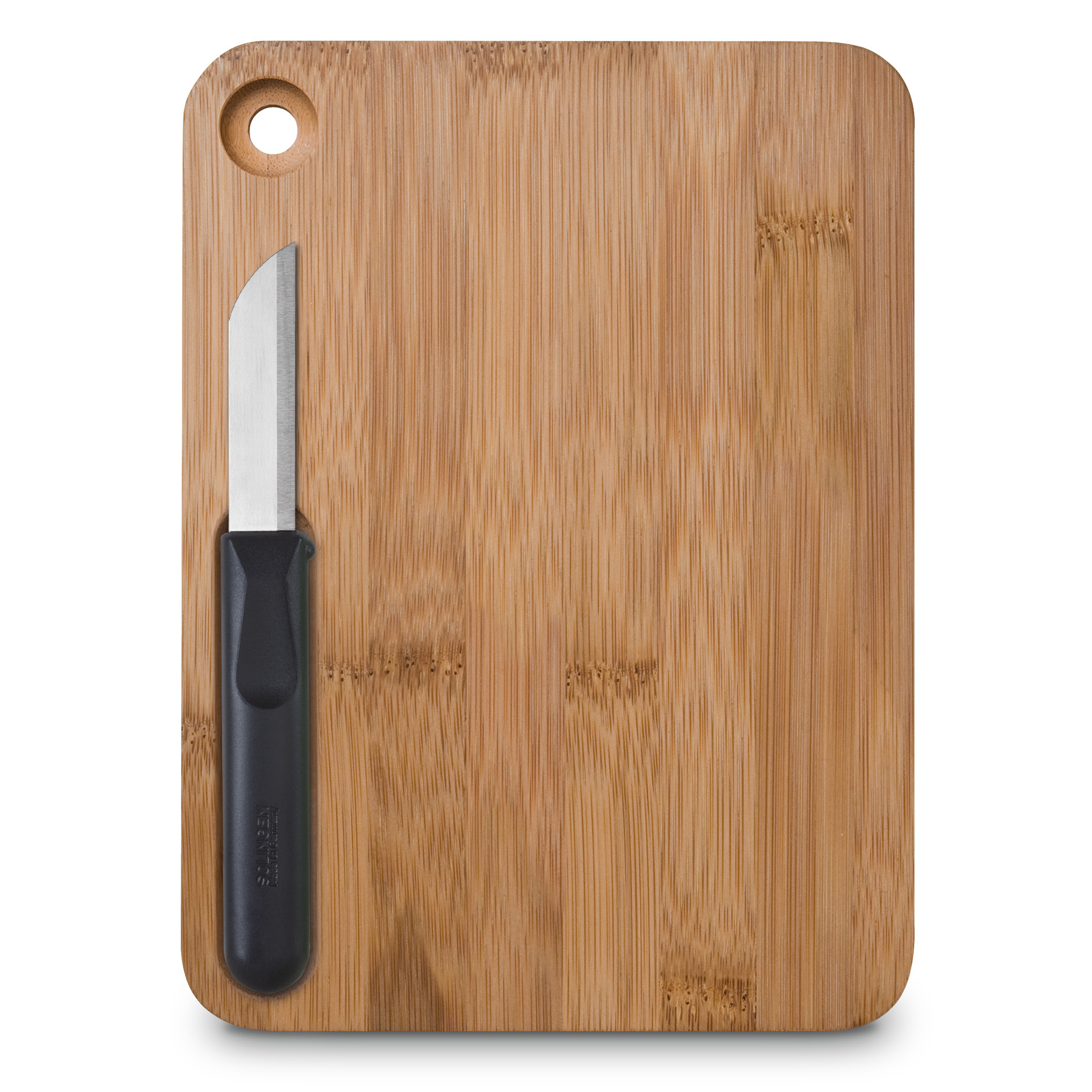 bb trading werbeartikel ag - Richartz Schneidebrett mit Messer 16 x 21,5 x 1,3 cm