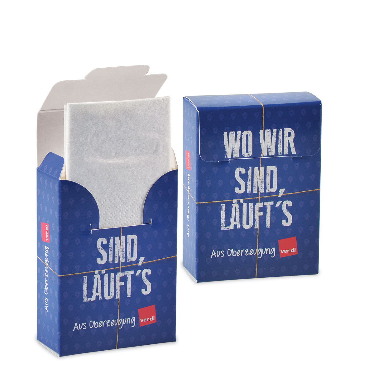 bb trading werbeartikel ag - Papiertaschentücher 8 Stk. in FSC Box mit Rundumdruck