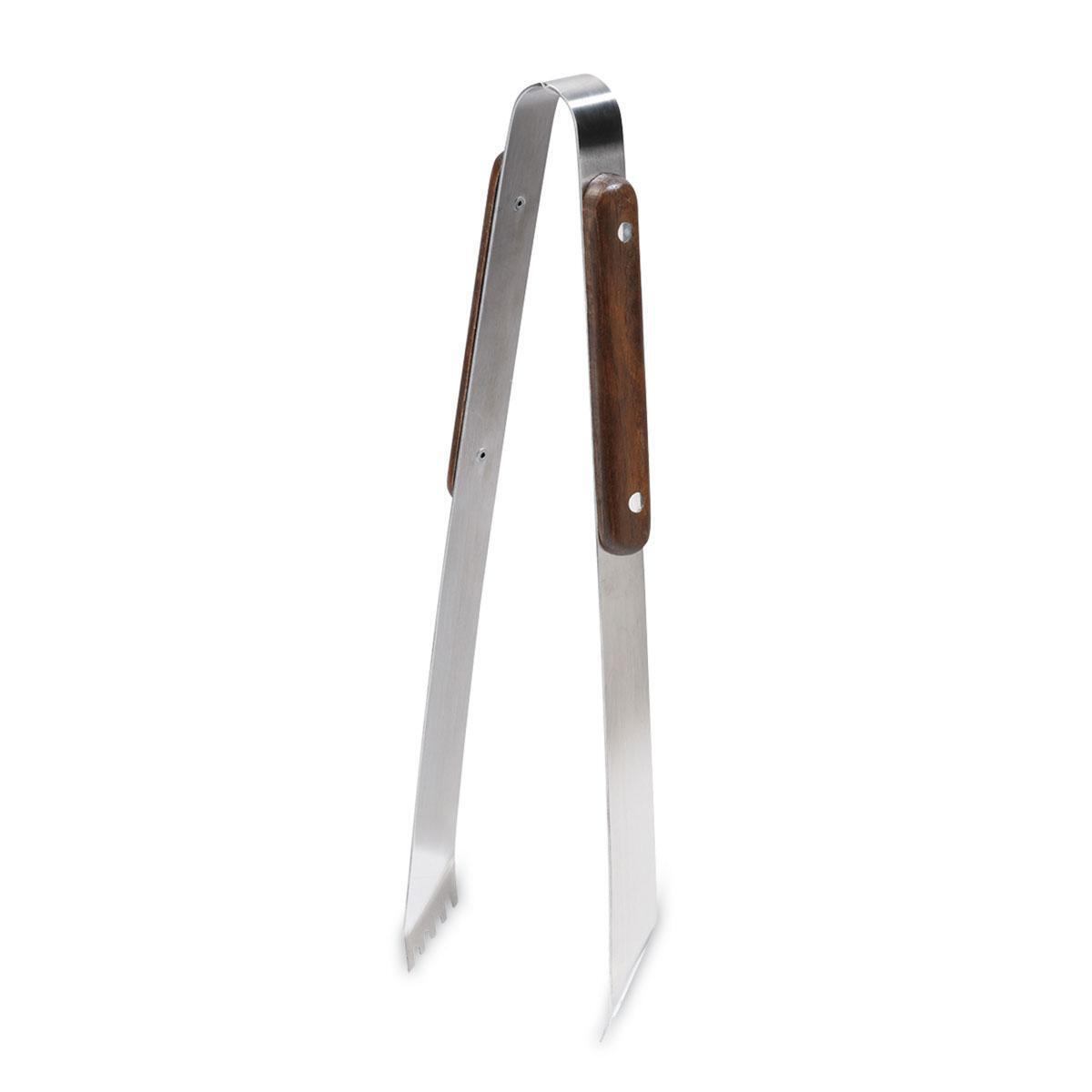 bb trading werbeartikel ag - Grillzange mit Holzgriffen 32,5 x 2,5 x 5,5 cm