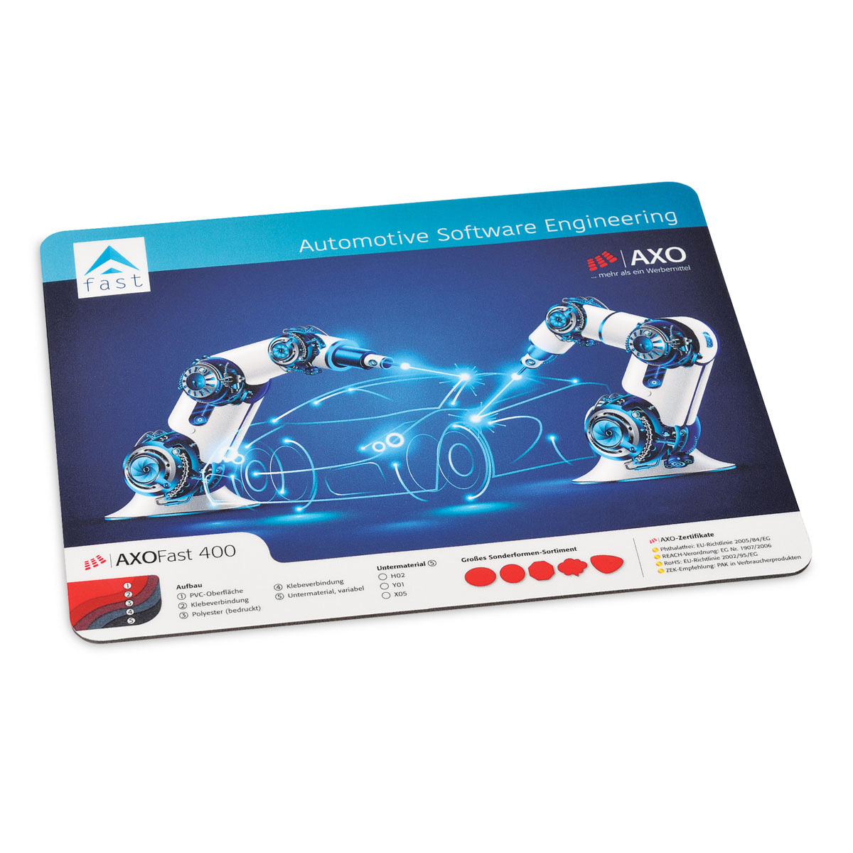bb trading werbeartikel ag - Mouse mat Fast 400 available from 10 pcs.