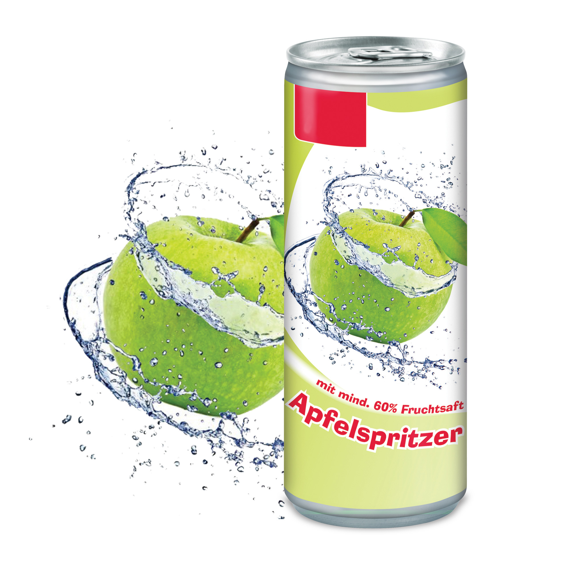 bb trading werbeartikel ag - Apfelspritzer in Aludose 250 ml 60% Fruchtanteil Made in Germany