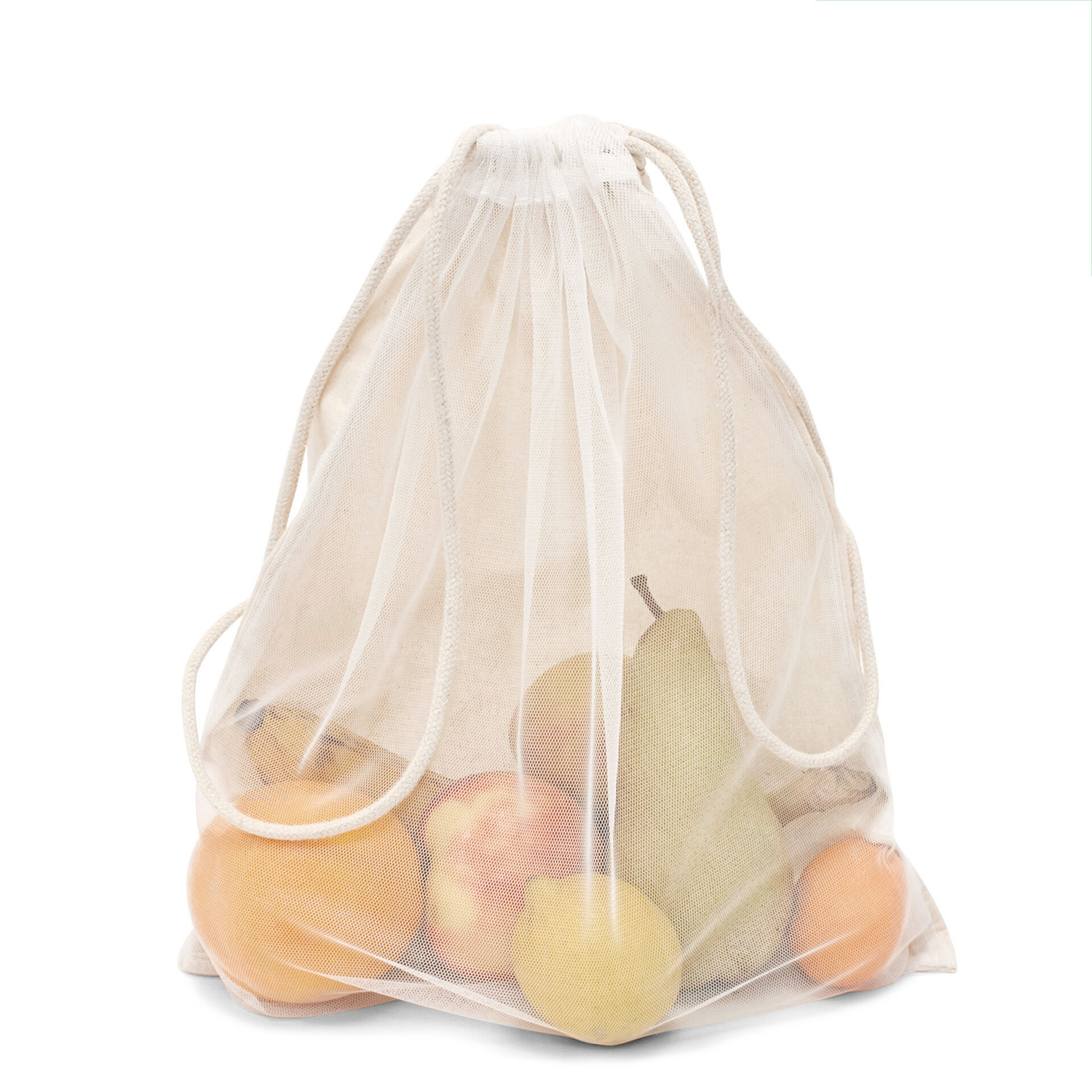 bb trading werbeartikel ag - Fruit/vegetable bag made of nylon mesh/cotton 140 g/m²