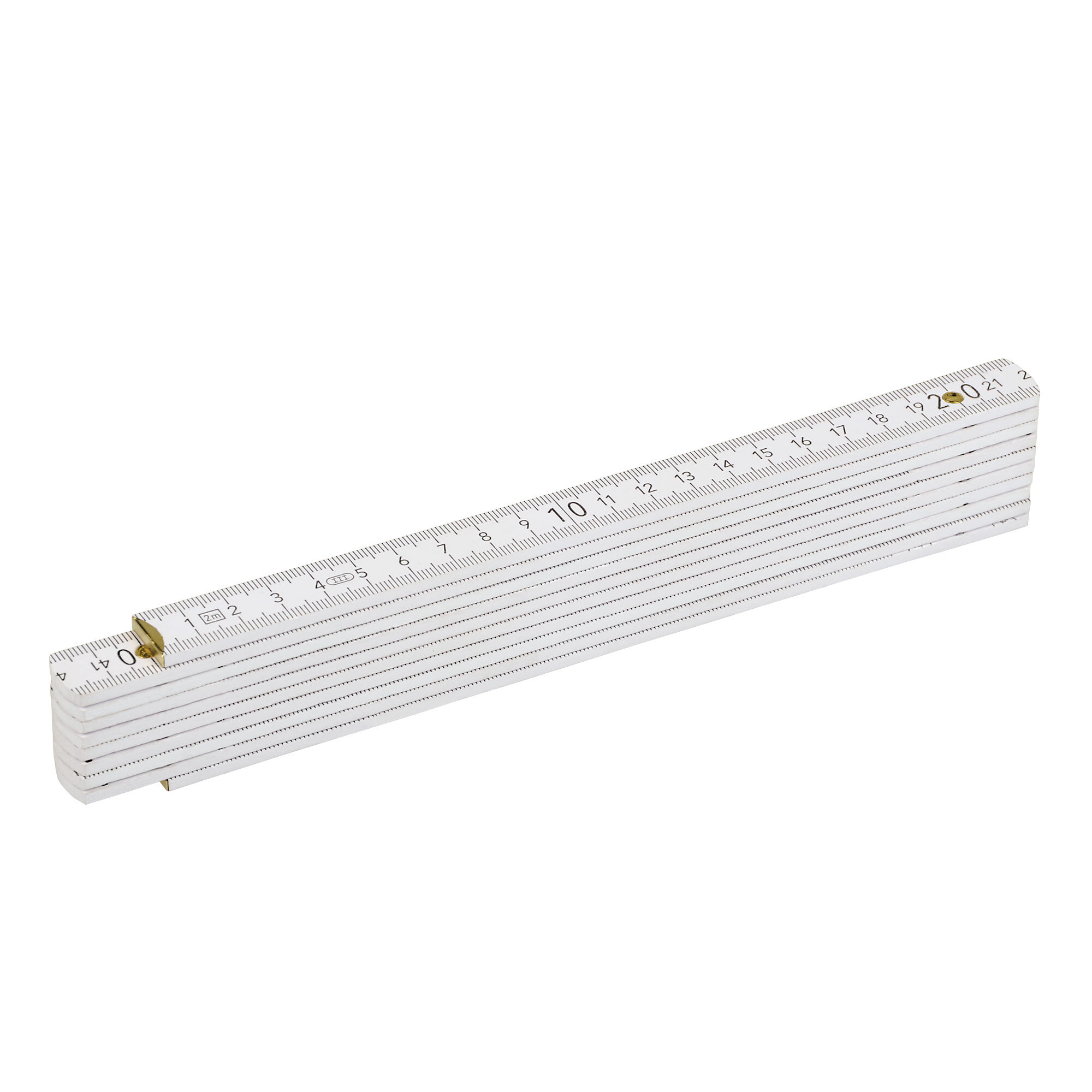 bb trading werbeartikel ag - Link meter 2 meter white with angle measurement