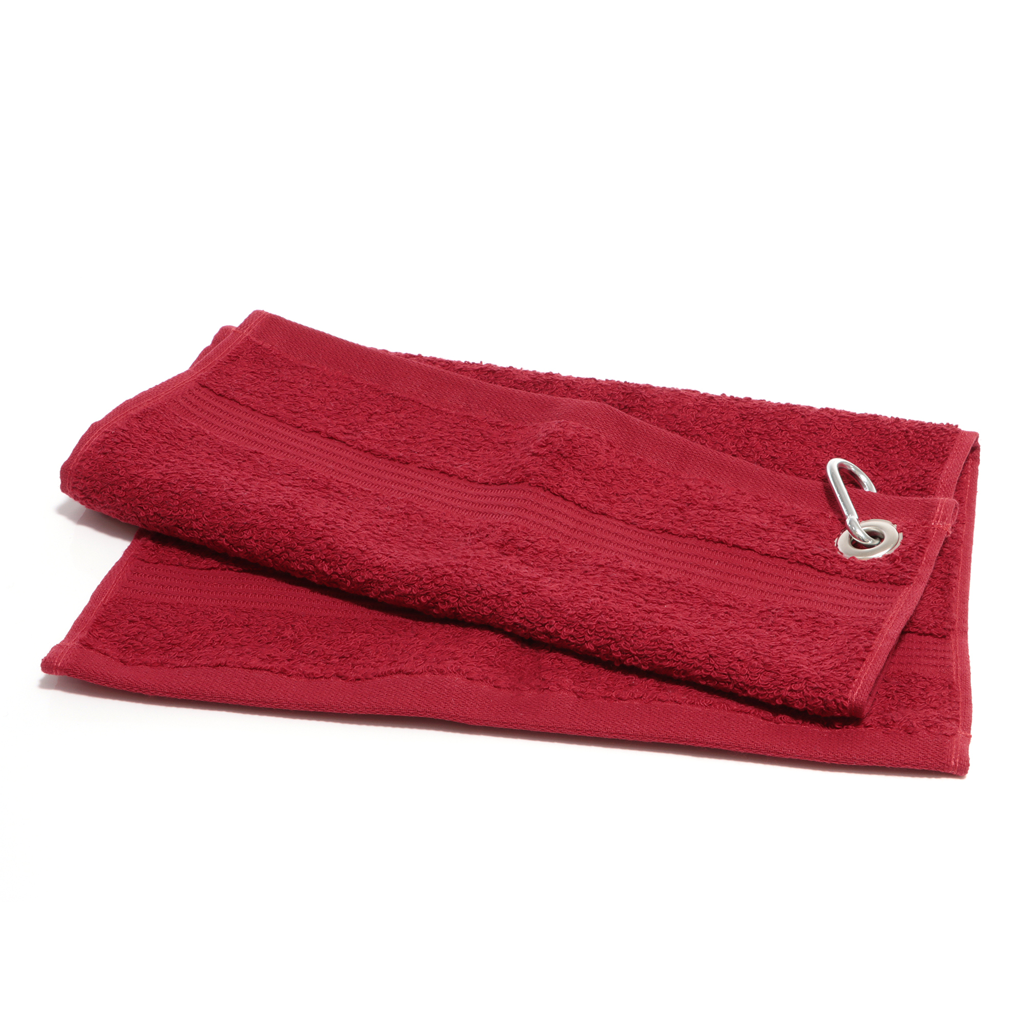 bb trading werbeartikel ag - Terry cloth golf towel 30 x 50 cm cotton 500 g/m² with snap hook