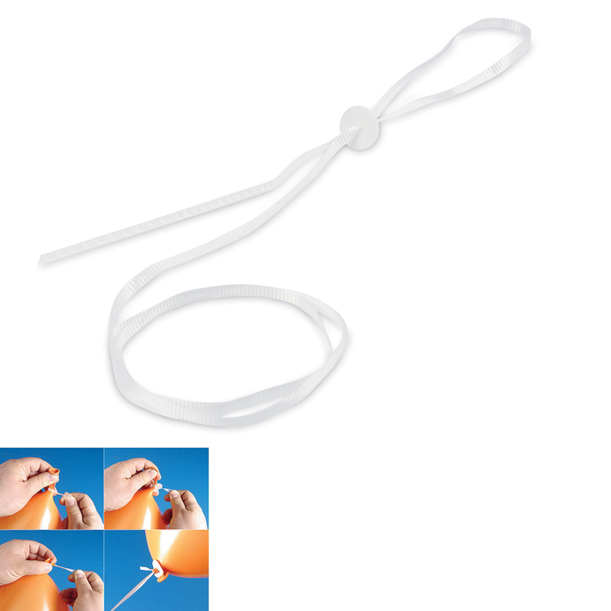 bb trading werbeartikel ag - Ballon-Fixverschlüsse mit Band Made in Germany