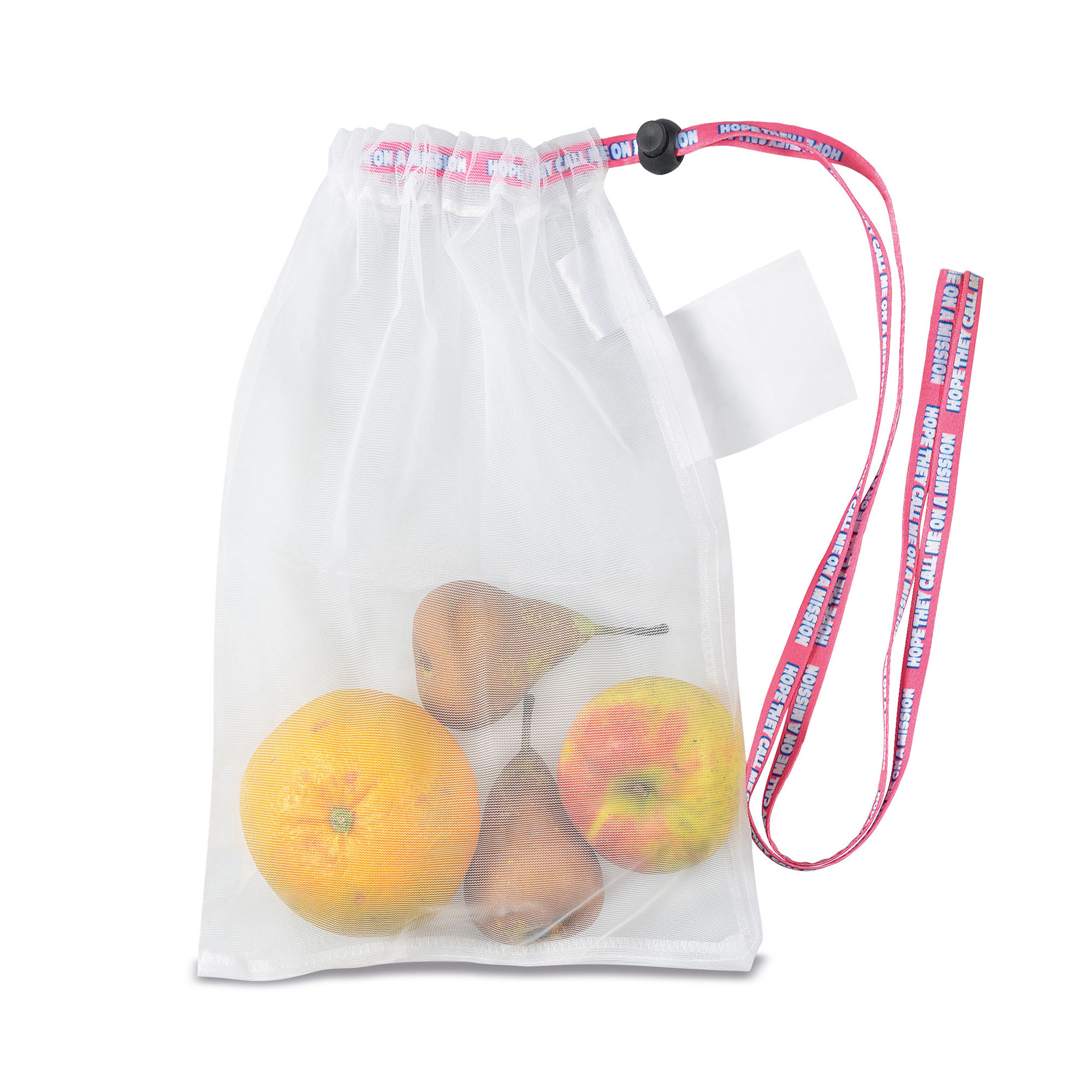 bb trading werbeartikel ag - Früchte-/Gemüsebeutel RPET 20 x 30 cm mit Nylonbänder