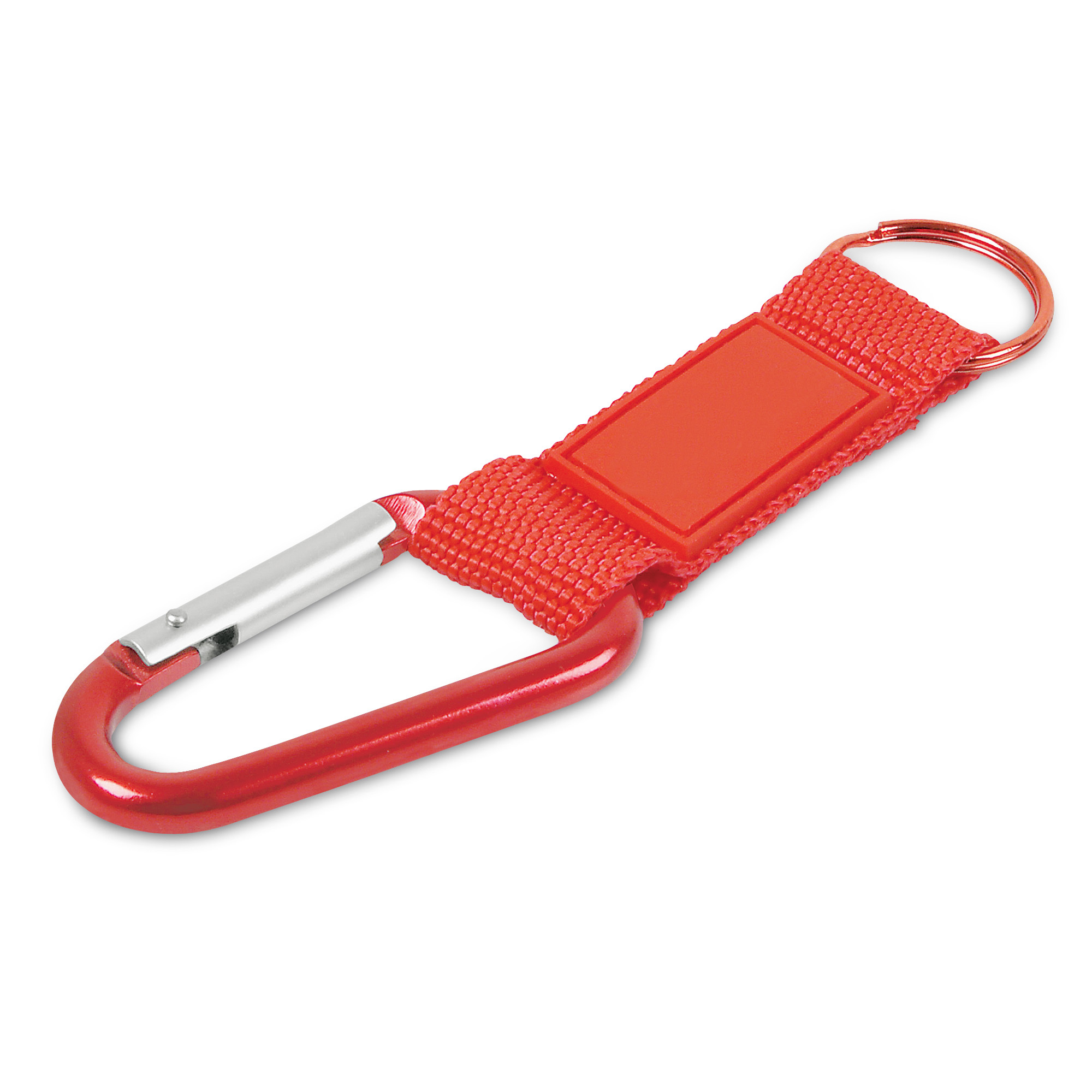 bb trading werbeartikel ag - Schlüsselanhänger mit Karabinerhaken Aluminium/Nylon