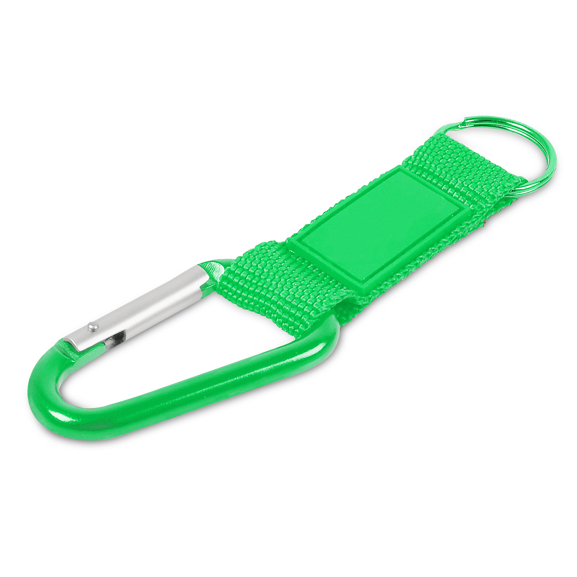 bb trading werbeartikel ag - Schlüsselanhänger mit Karabinerhaken Aluminium/Nylon 13 Farben