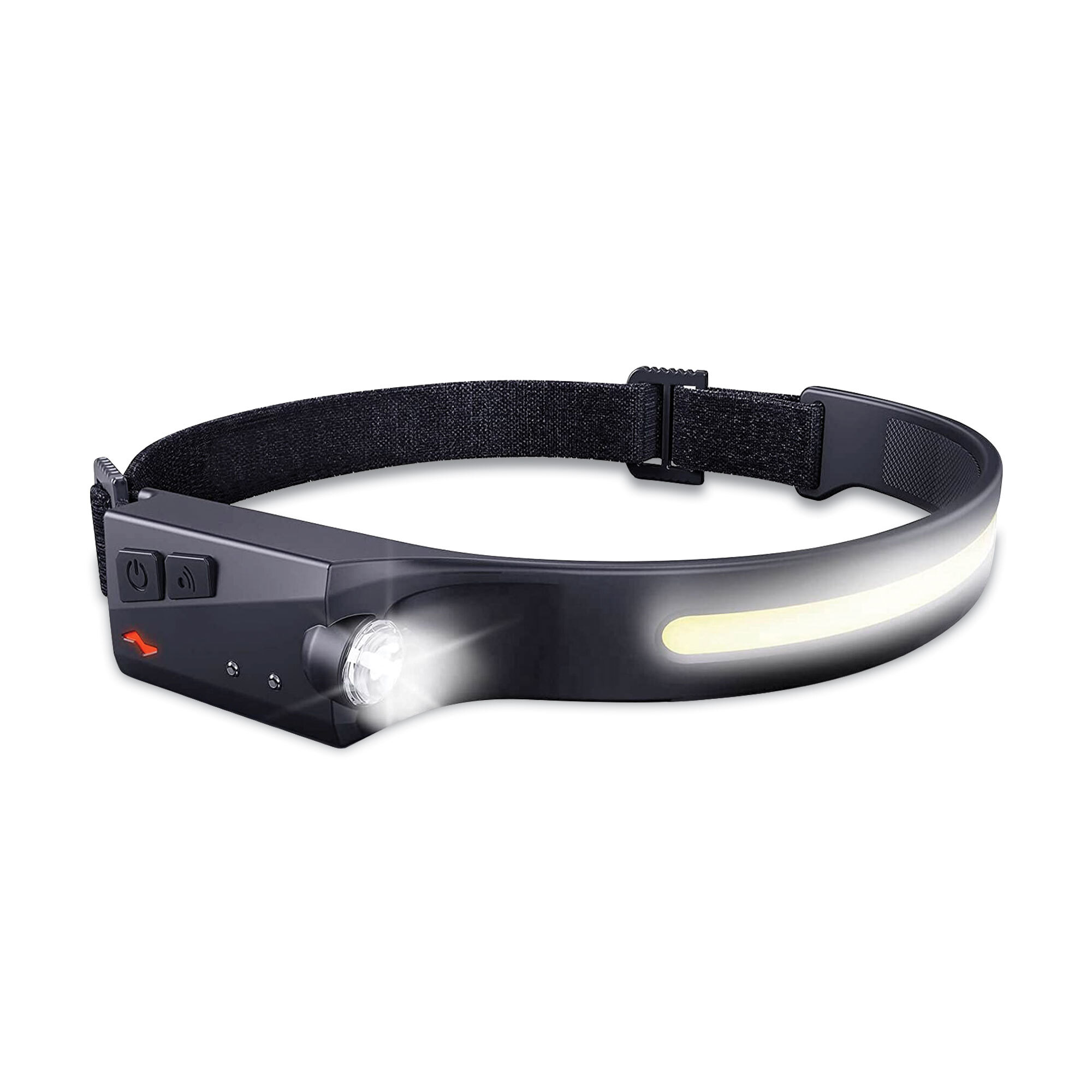 bb trading werbeartikel ag - COB headlamp plastic/silicone up to 8 hours runtime