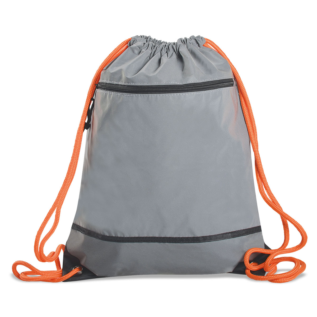 bb trading werbeartikel ag - Reflektierender Sportsack mit Aussentasche 34,5 x 41 cm