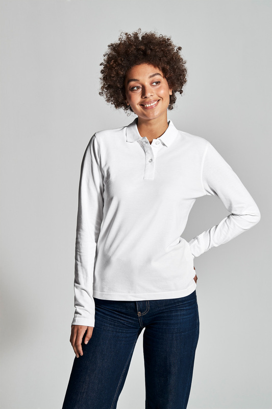 Cottover Polo femme manches longues Coton bio 200 g/m