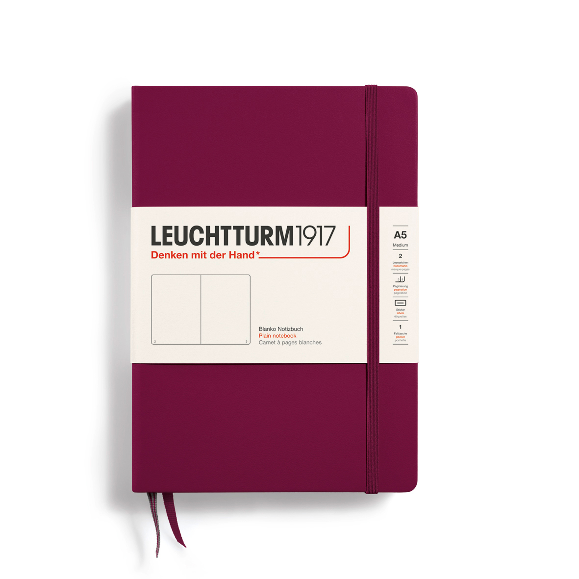 bb trading werbeartikel ag - Leuchtturm 1917 Notizbuch A5 Hardcover FSC Papier 80 g/m² 251 Seiten