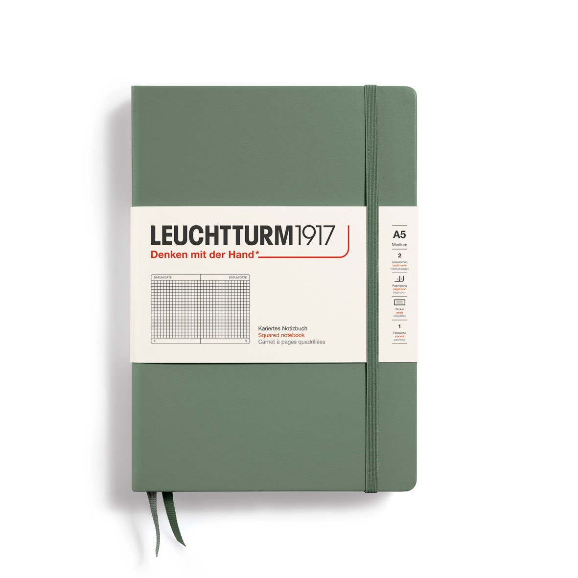 bb trading werbeartikel ag - Leuchtturm 1917 Notizbuch A5 Hardcover FSC Papier 80 g/m² 251 Seiten