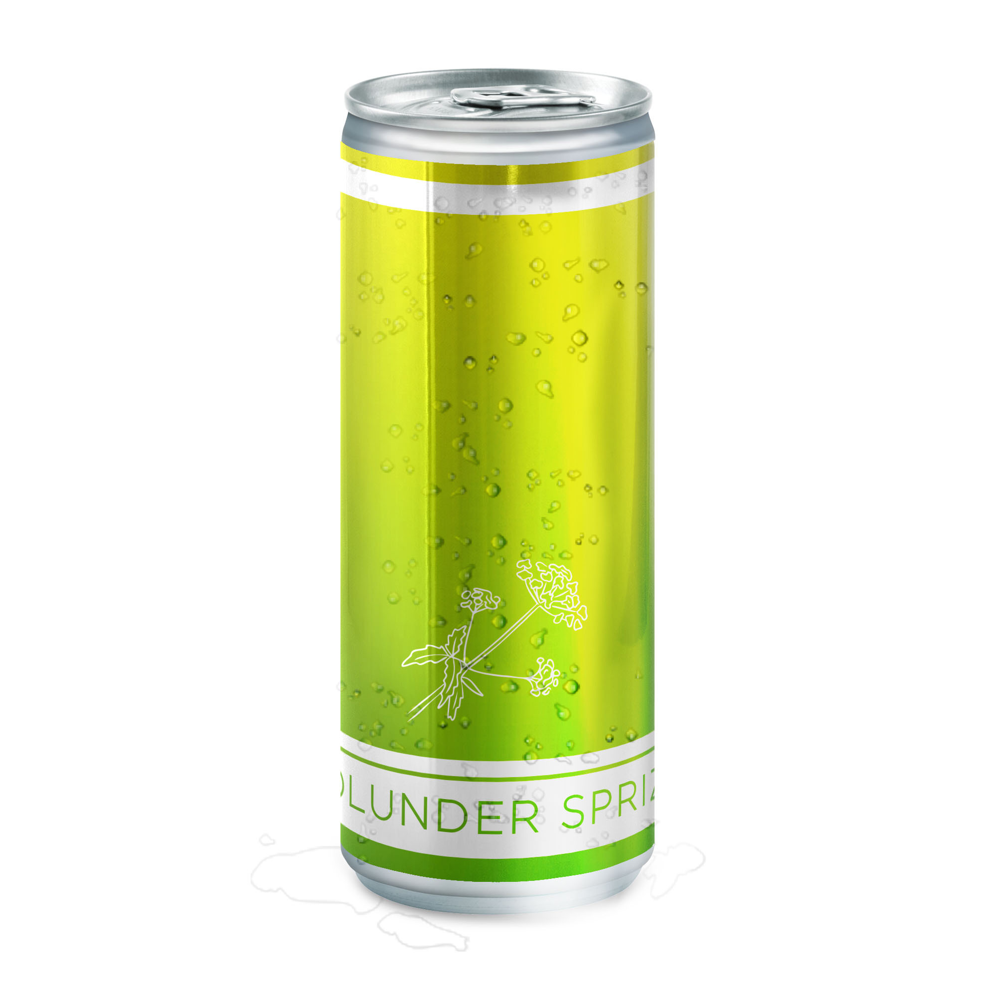 bb trading werbeartikel ag - Elderberry Spritz in aluminum can Made in EU 250 ml