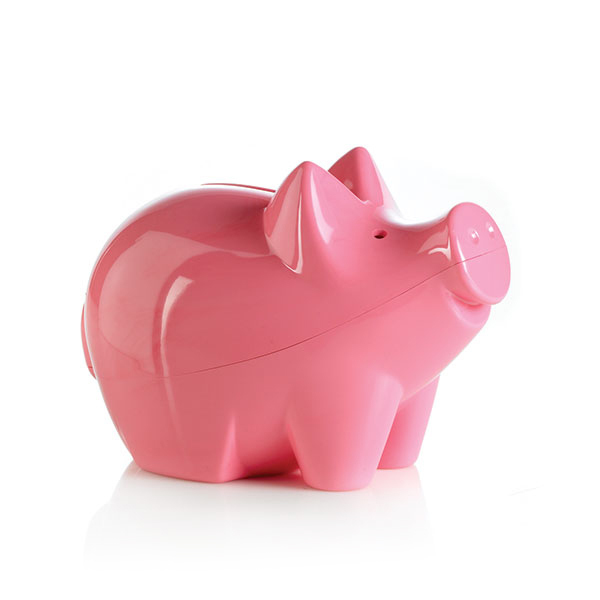 bb trading werbeartikel ag - Piggy bank made from recycled plastic in various colors