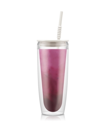 bb trading werbeartikel ag - Bodum Pavina To Go Trinkglas doppelwandig BPA-frei 0,7 l