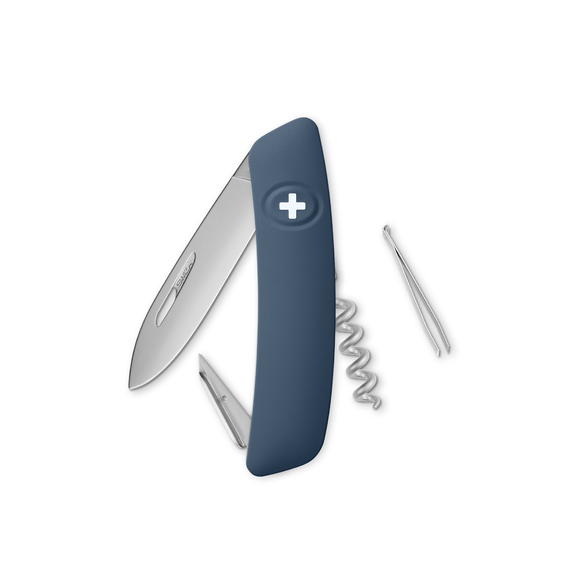 bb trading werbeartikel ag - Swiza Taschenmesser D01 mit 6 Funktionen Soft-Touch Oberfläche