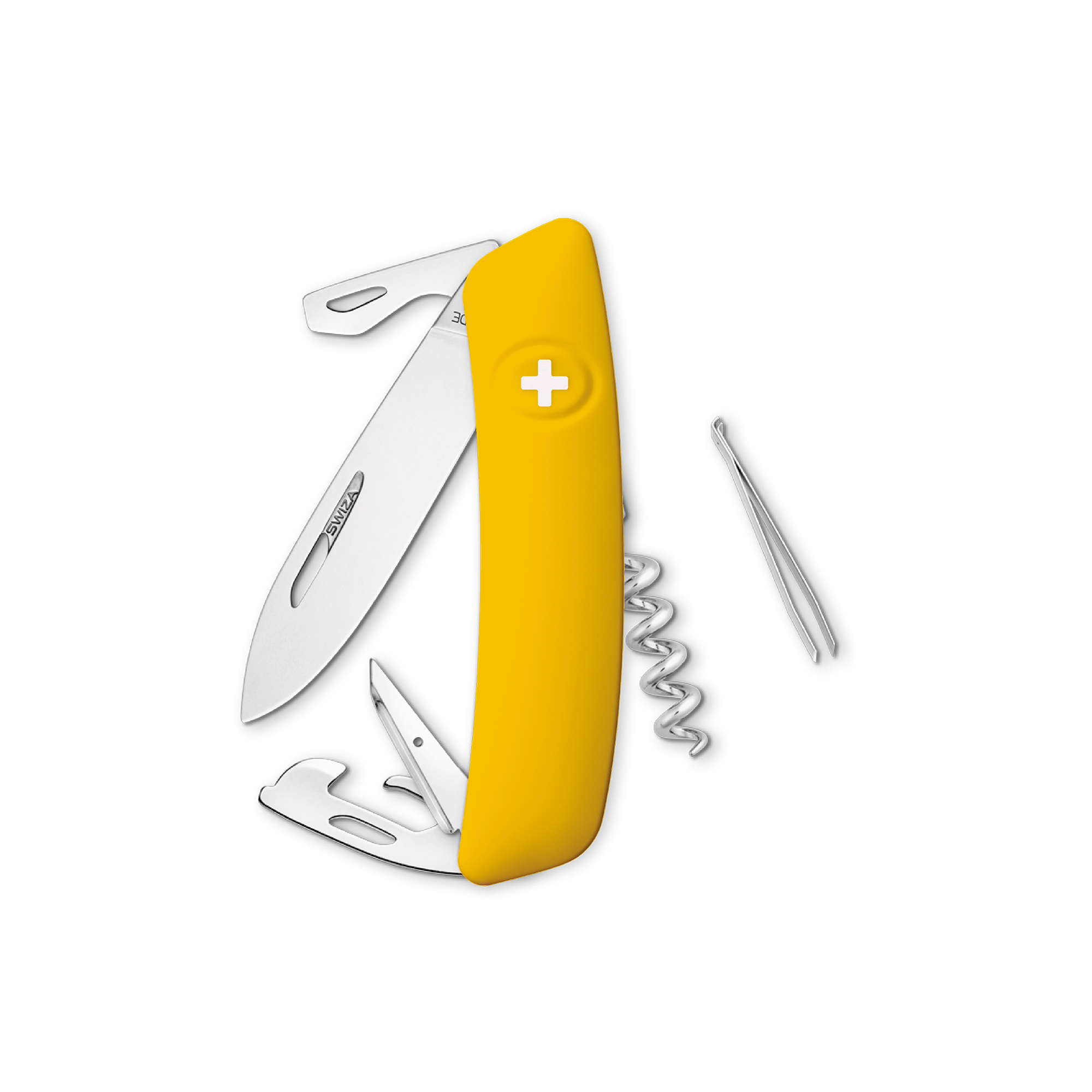 bb trading werbeartikel ag - Swiza Taschenmesser D03 mit 11 Funktionen Soft-Touch Oberfläche