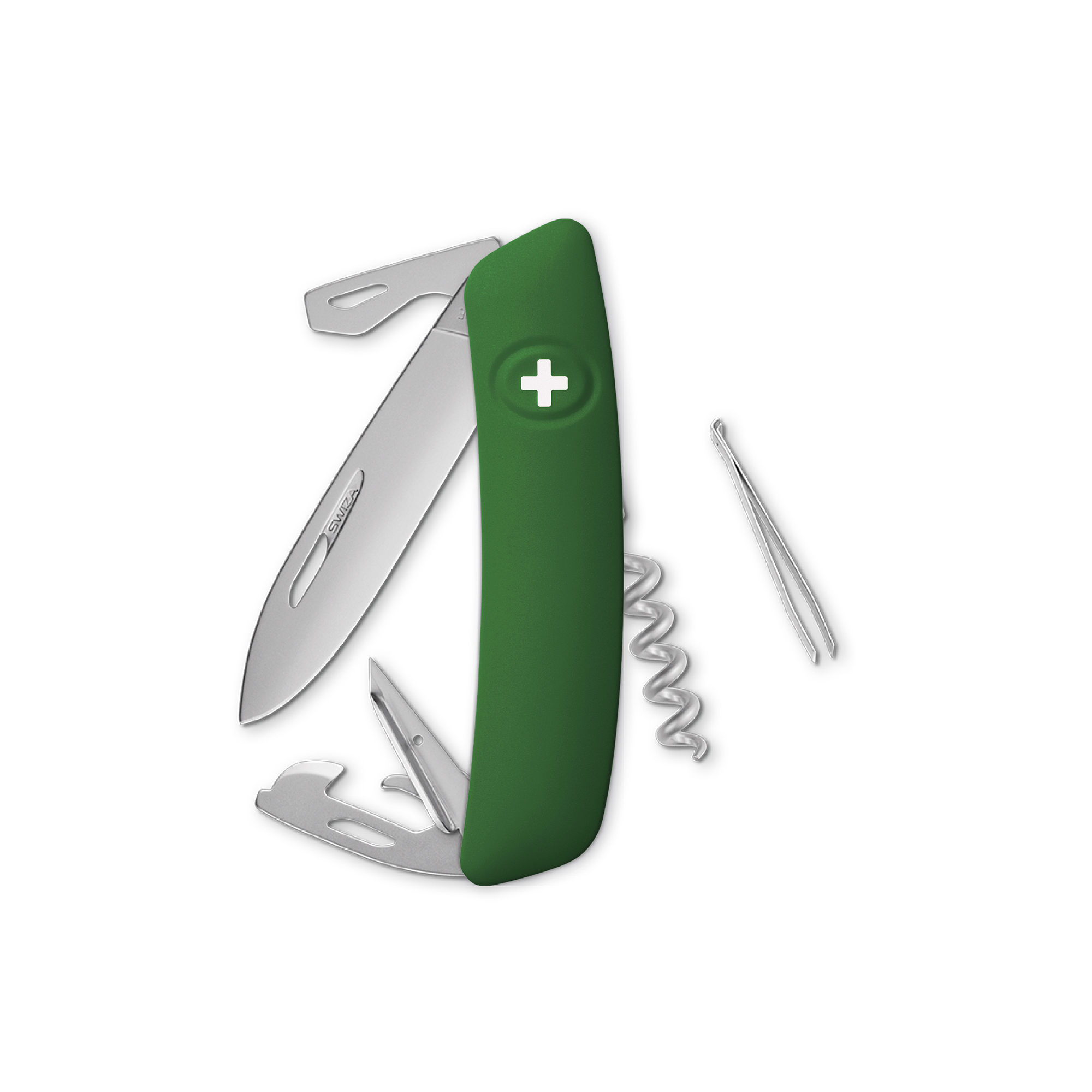 bb trading werbeartikel ag - Swiza pocket knife D03 with 11 functions Soft-touch surface