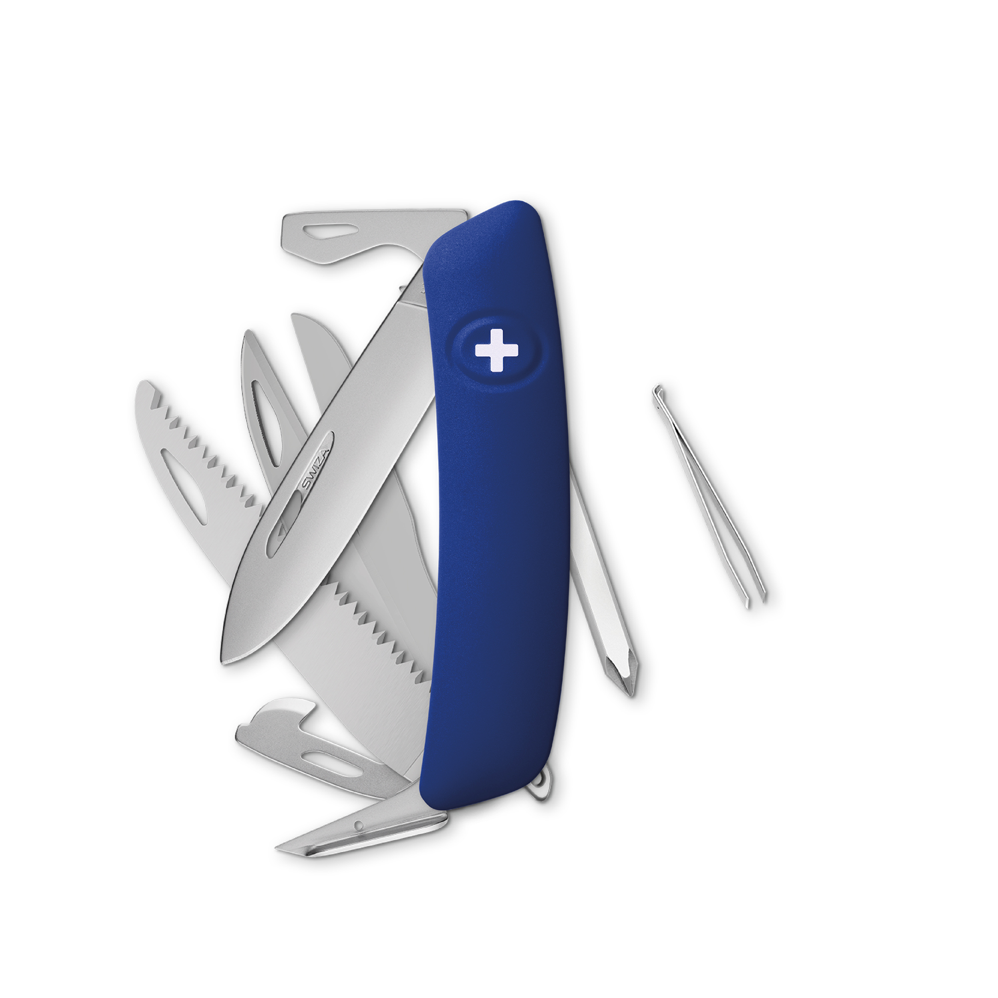 bb trading werbeartikel ag - Swiza Taschenmesser D10 R mit 12 Funktionen Soft-Touch Oberfläche