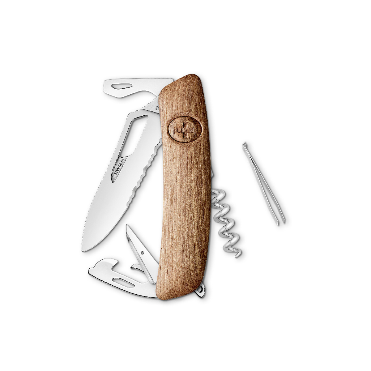 bb trading werbeartikel ag - Swiza Taschenmesser SH03 TR  mit 11 Funktionen Holzschale