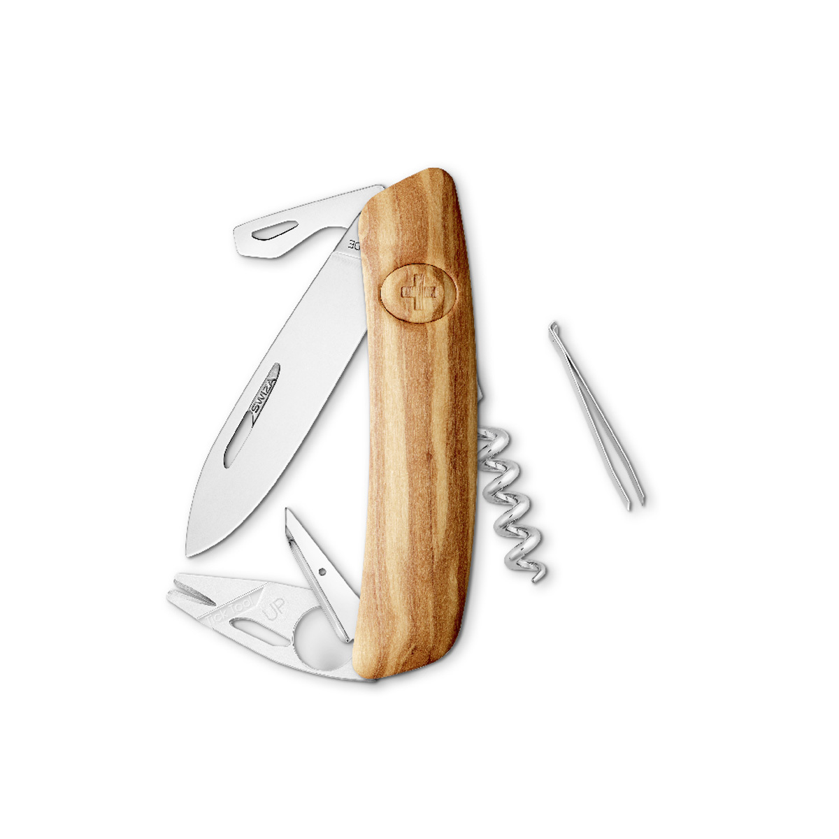 bb trading werbeartikel ag - Swiza Taschenmesser TT03 mit 11 Funktionen Holzschale