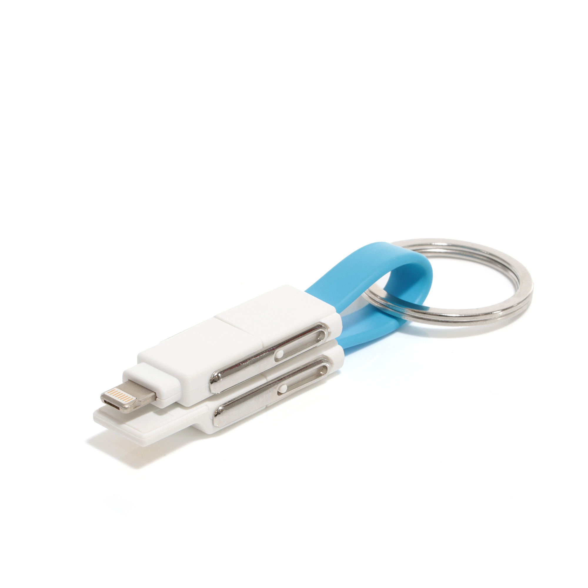 bb trading werbeartikel ag - USB 5-in-1 Ladekabel mit USB, Micro-USB, Lightning und 2x USB-C