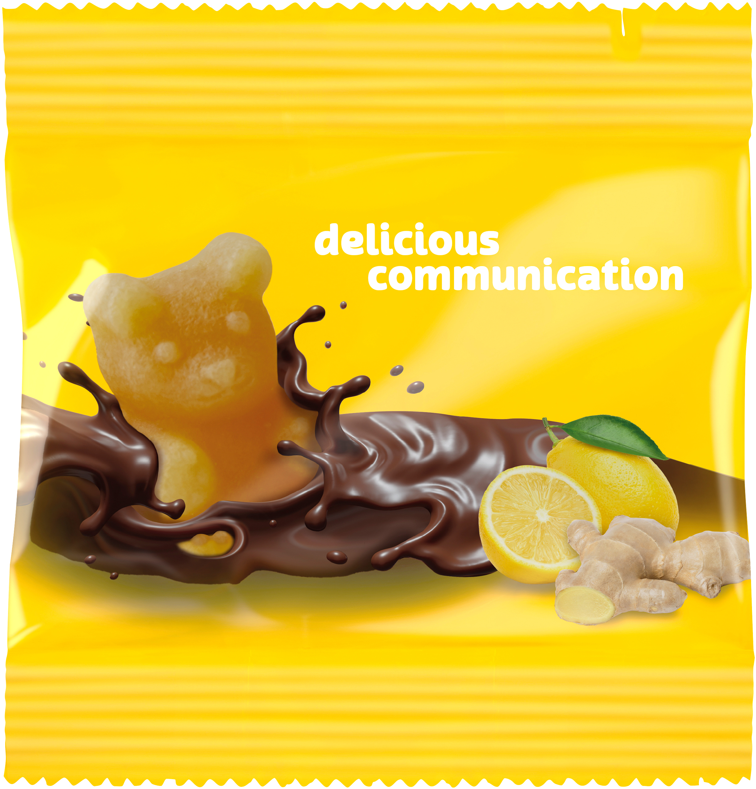 bb trading werbeartikel ag - Schoko-Fruchtgummi-Bären in FSC Papiertütchen 22 g