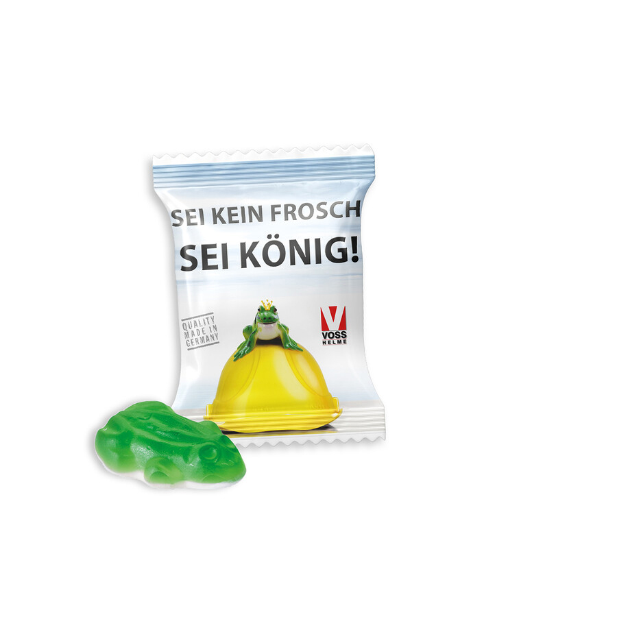 bb trading werbeartikel ag - Haribo Frosch aus Fruchtgummi und Schaumzucker 7 g