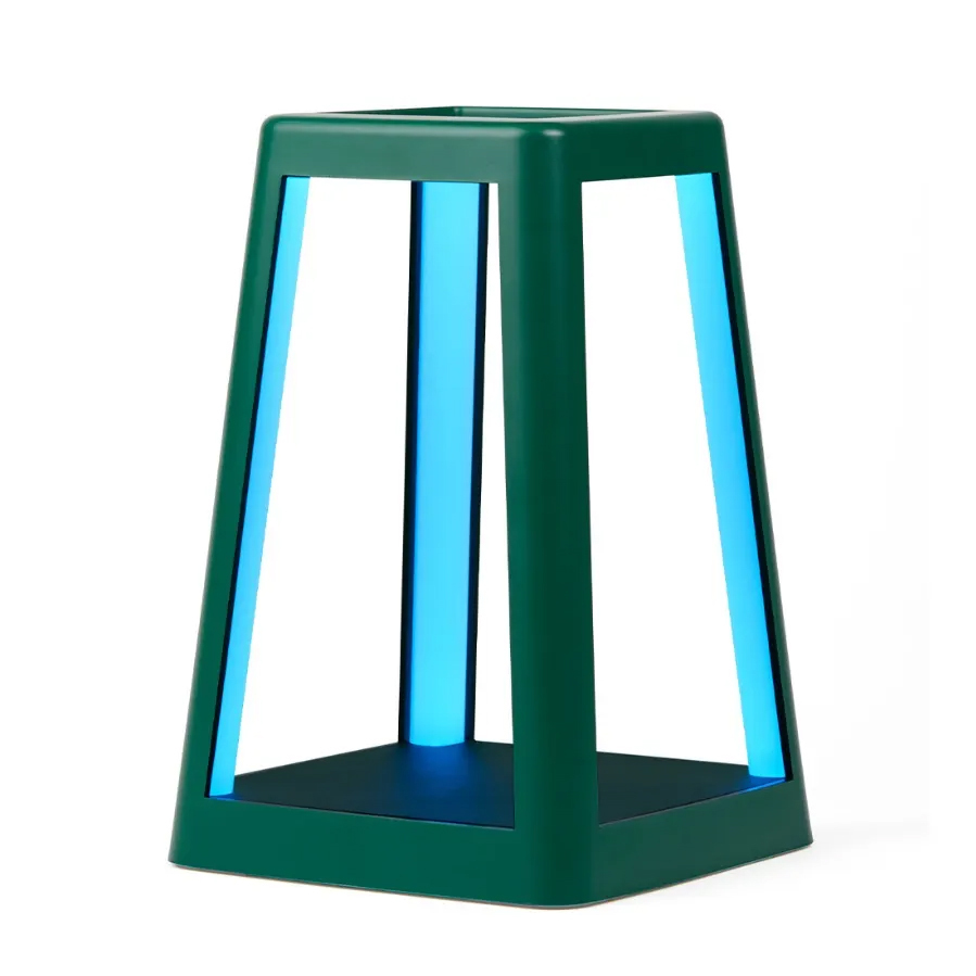 bb trading werbeartikel ag - Lexon LED lantern/table lamp made of imitation leather with induction charger 100 lumen