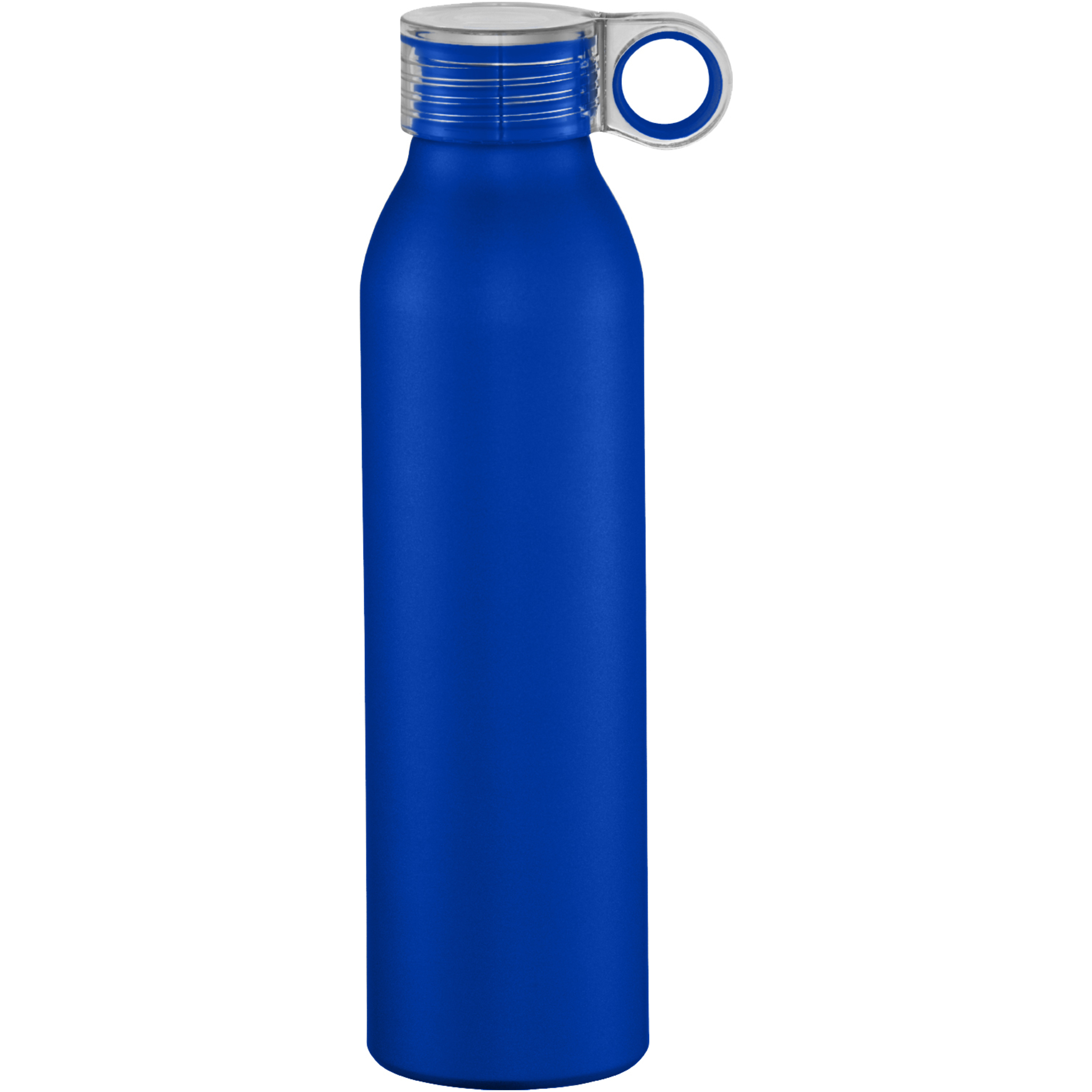 bb trading werbeartikel ag - Trinkflasche aus Aluminium 0,65 l Schlaufdeckel mit Farbpop