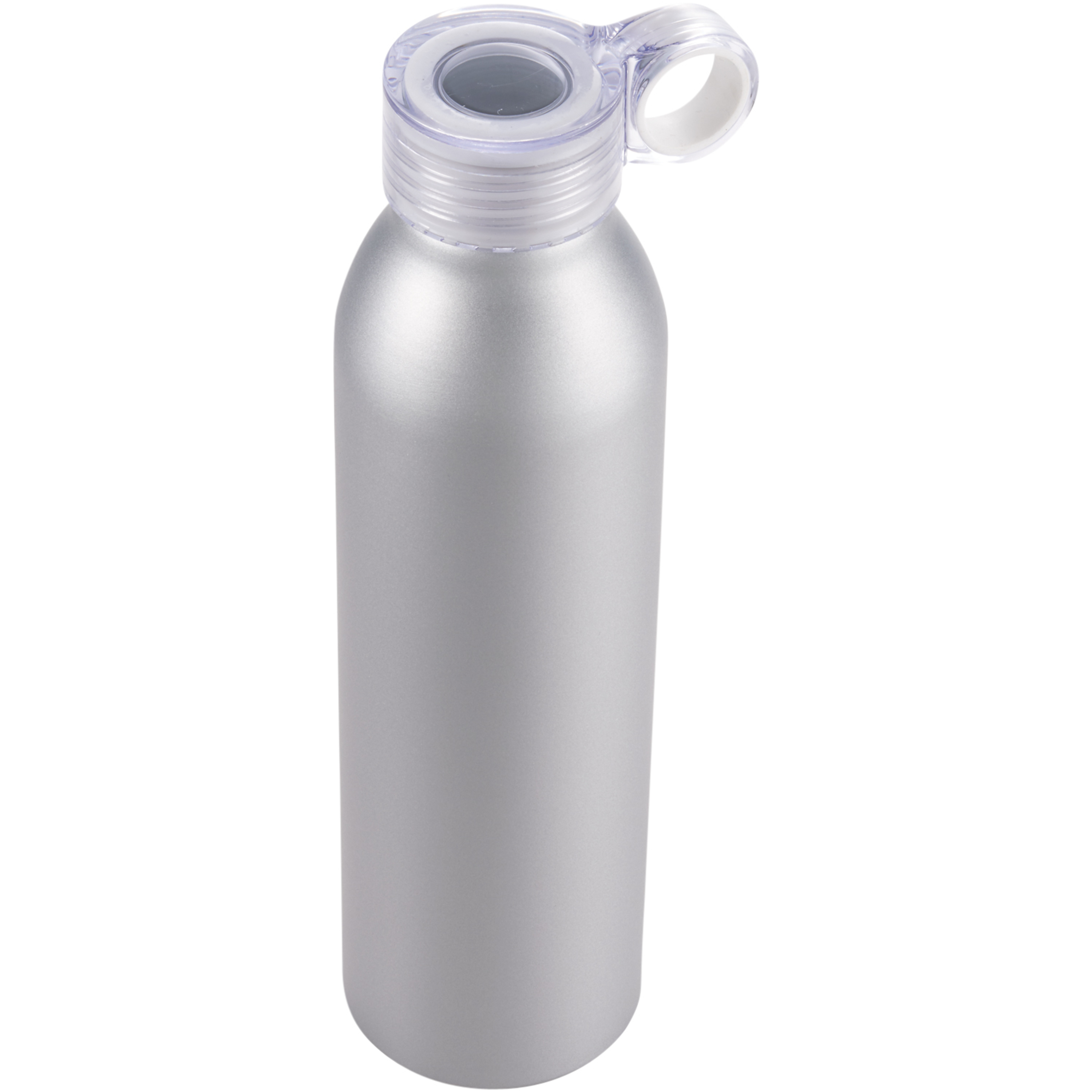 bb trading werbeartikel ag - Trinkflasche aus Aluminium 0,65 l Schlaufdeckel mit Farbpop