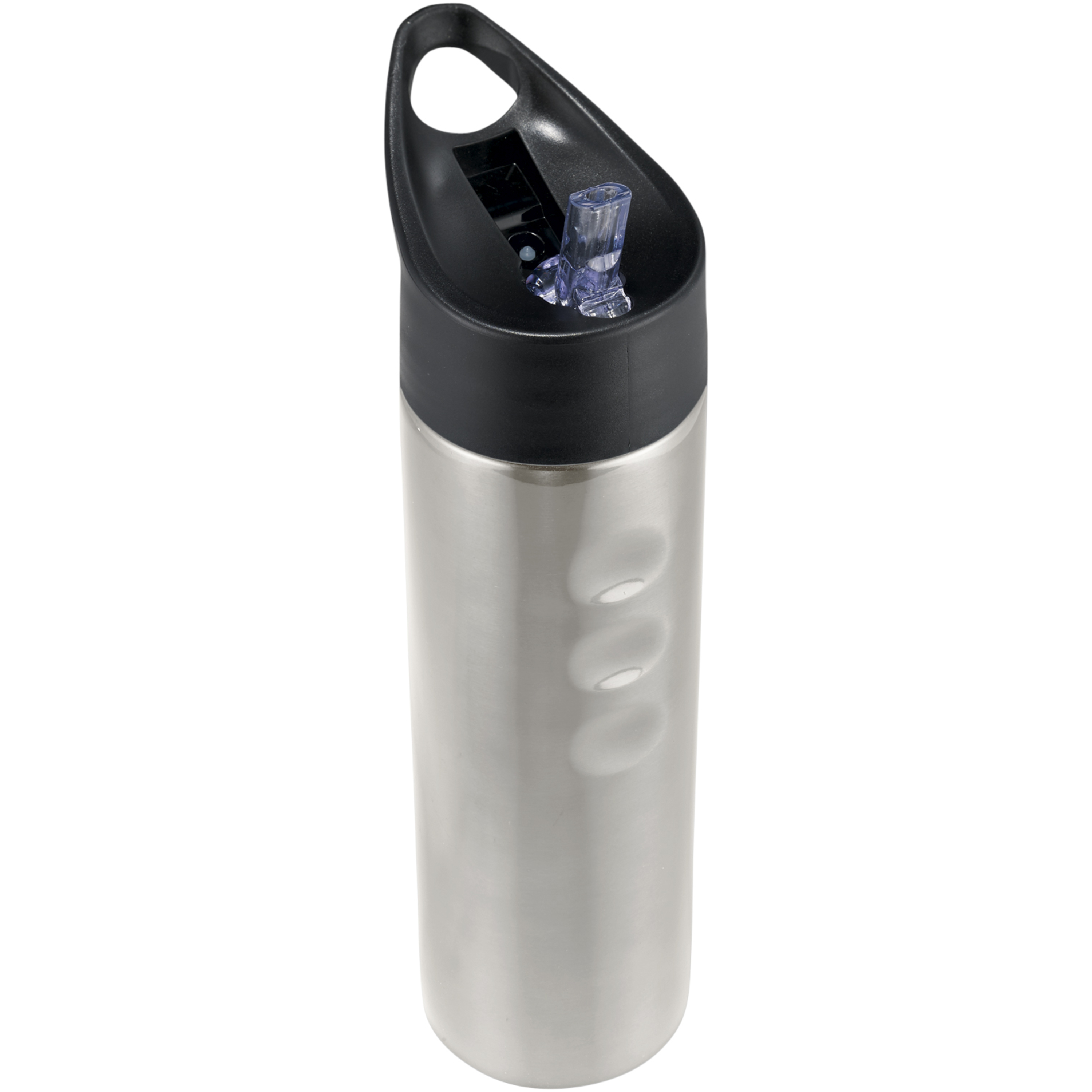 bb trading werbeartikel ag - Bouteille de sport en acier inoxydable de 0,75 l avec poignées latérales pour les doigts