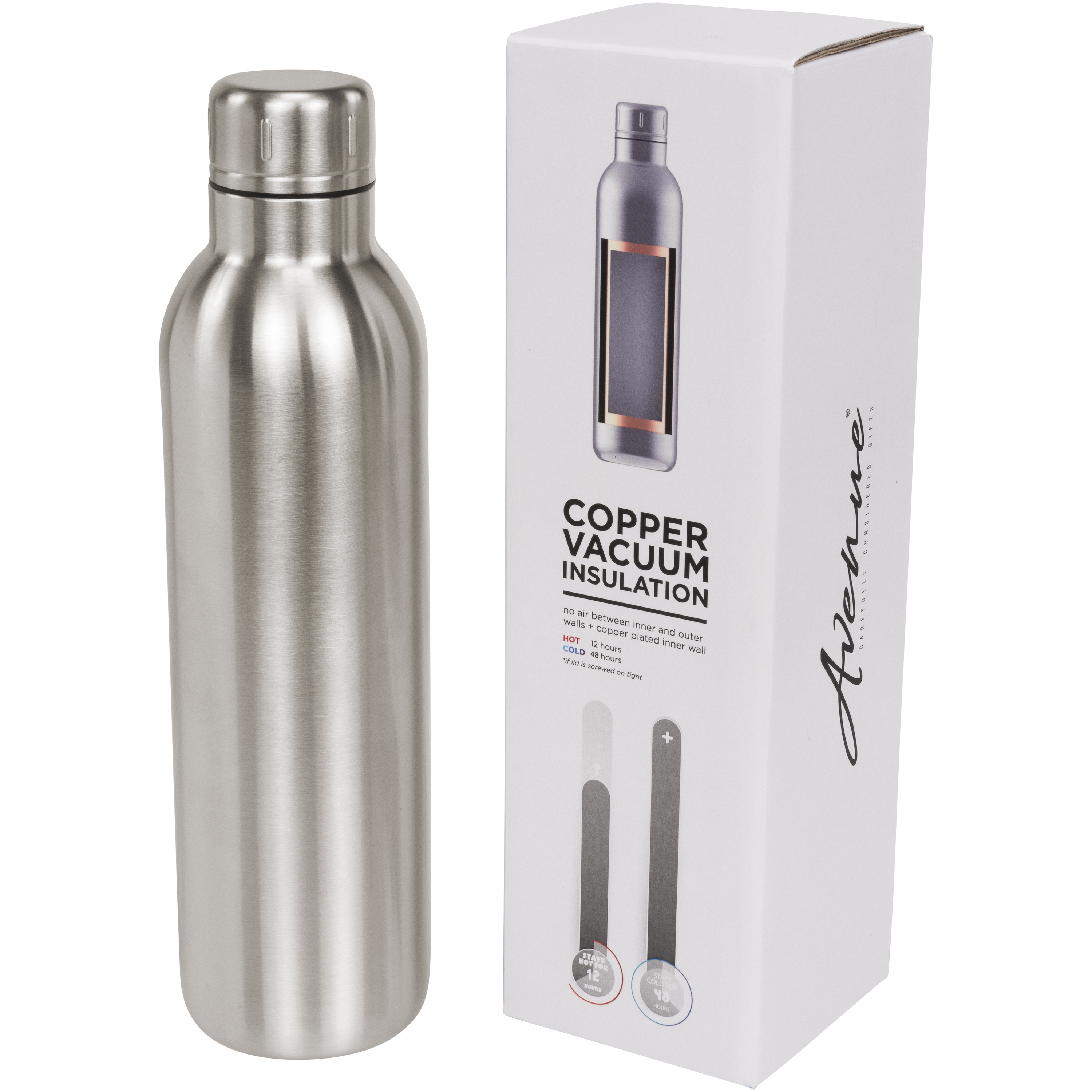 bb trading werbeartikel ag - Stainless steel vacuum flask 0.51 l with copper vacuumization