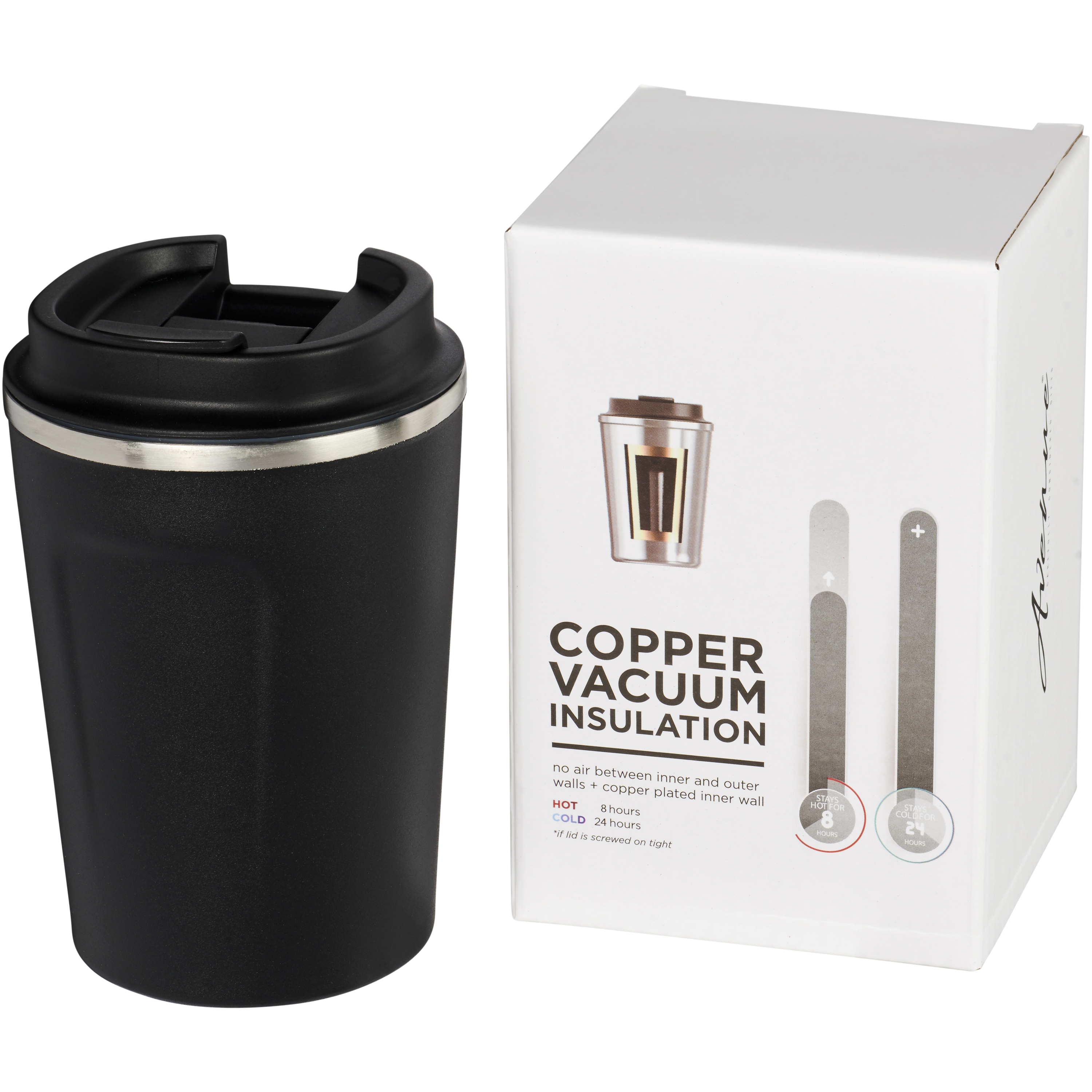 bb trading werbeartikel ag - Stainless steel insulated mug 360 ml with copper insulation
