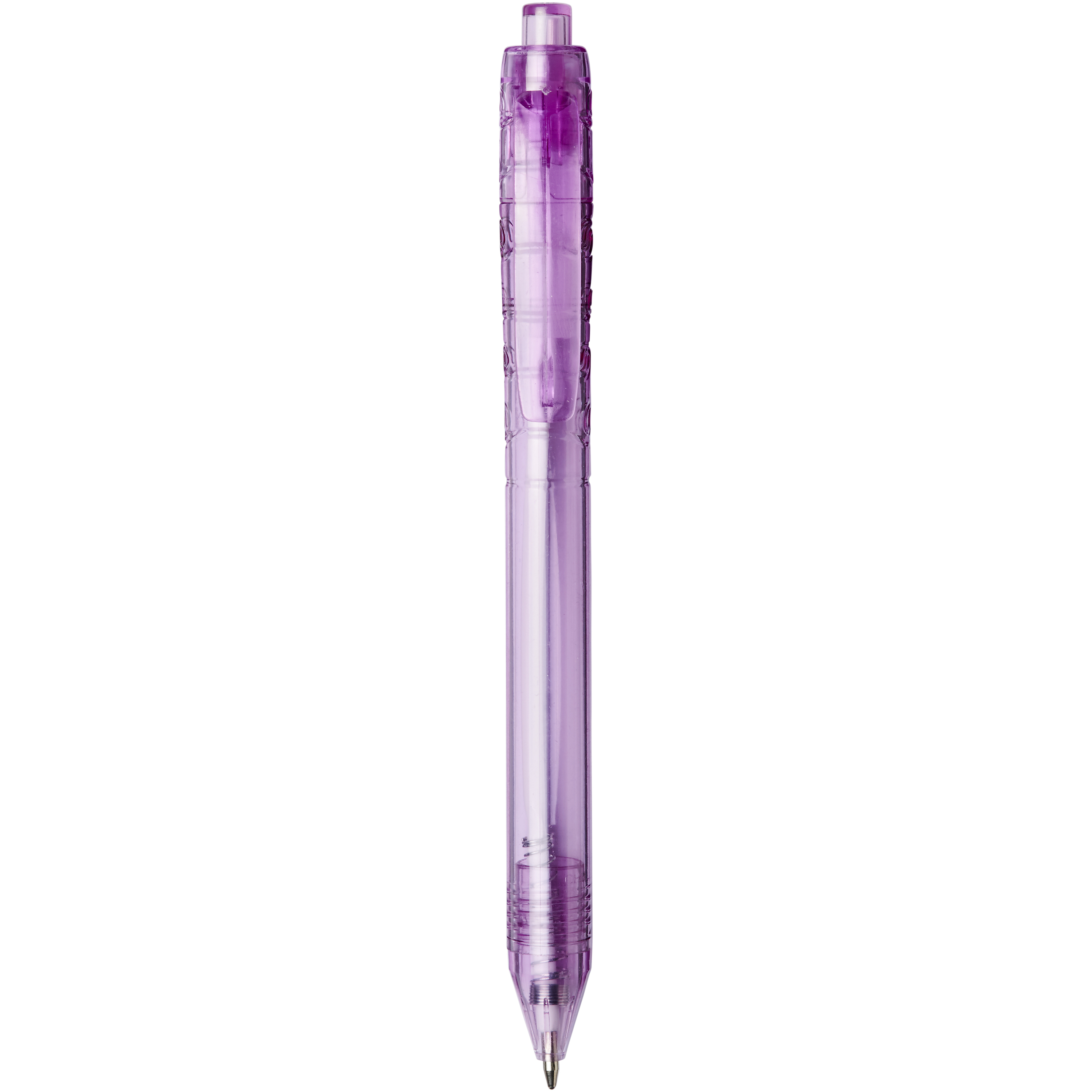 bb trading werbeartikel ag - Stylo à bille en PET recyclé Mine écrivant noir Corps transparent