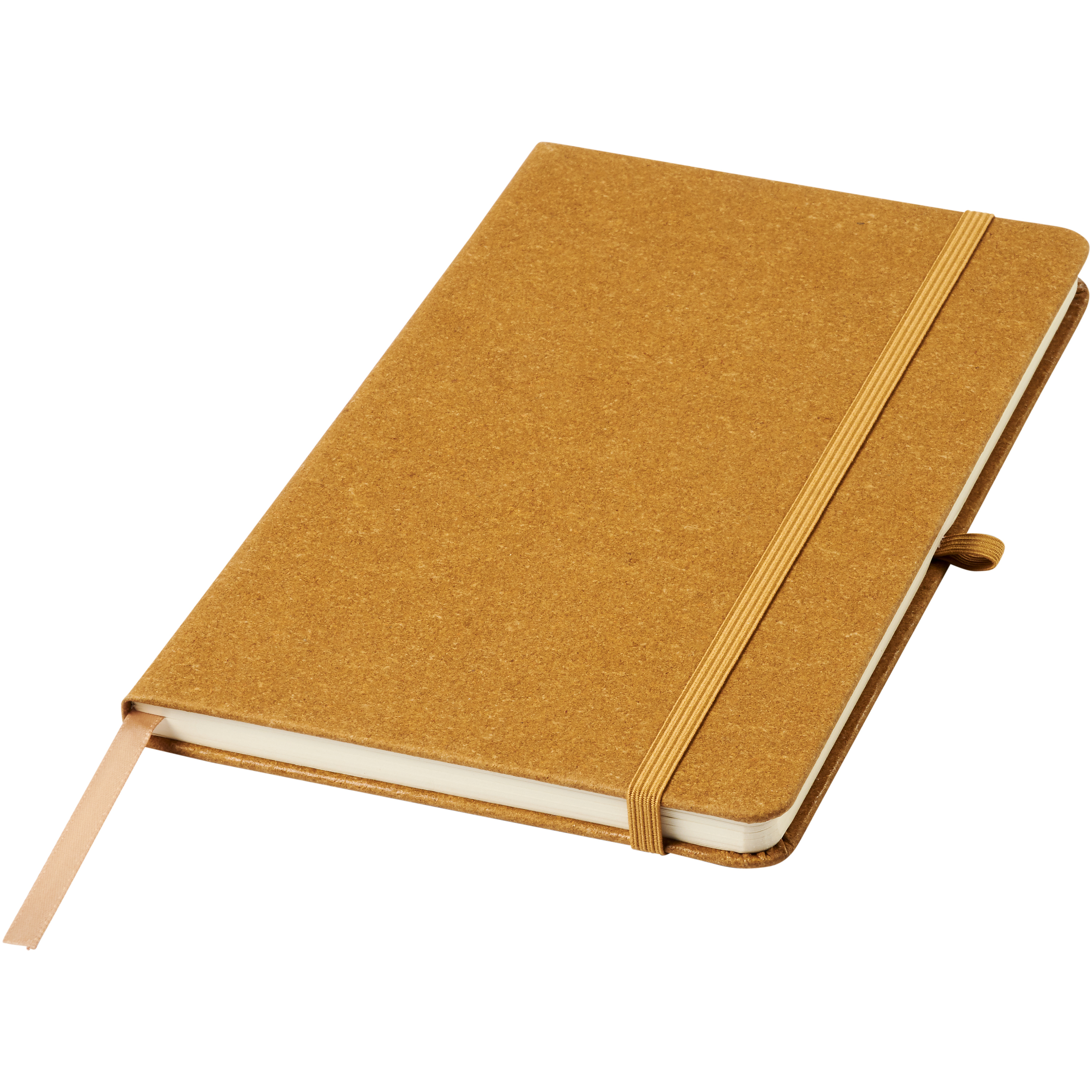 bb trading werbeartikel ag - Notizbuch A5 Hardcover aus recyceltem Leder 160 Seiten liniert