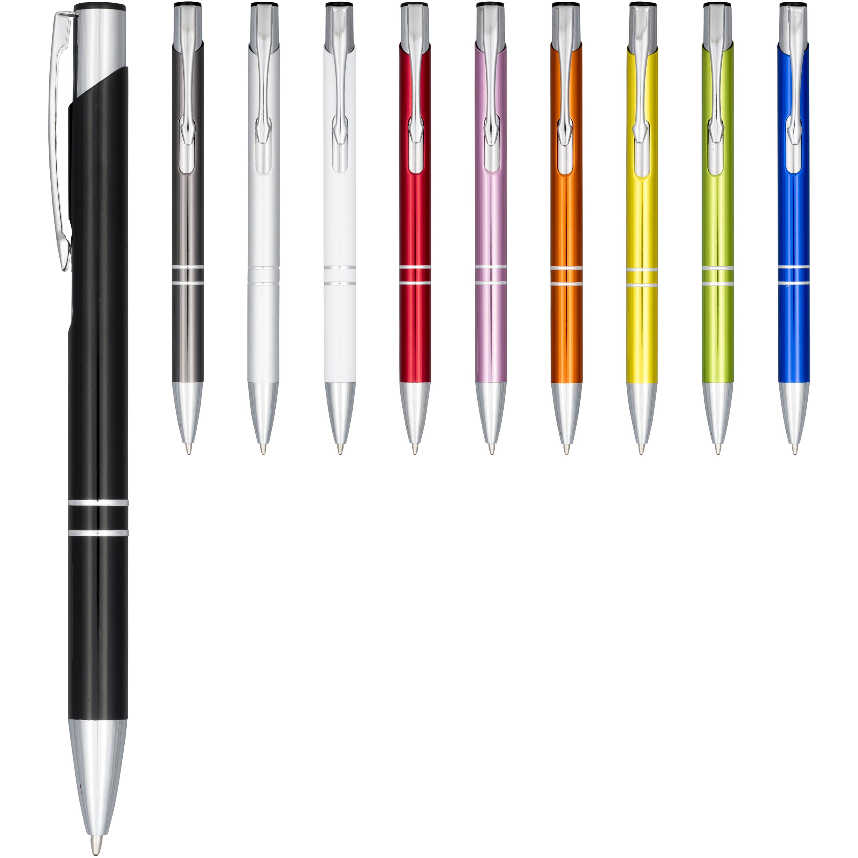 bb trading werbeartikel ag - Stylo à bille en aluminium/plastique ABS Mine écrivant noir