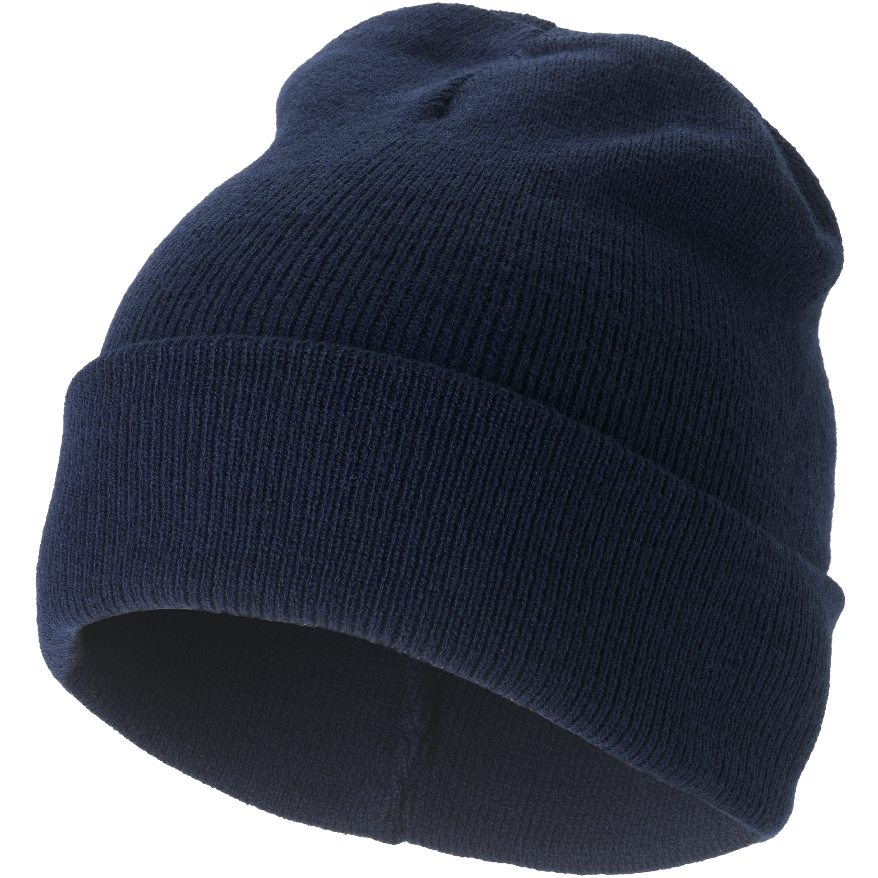 bb trading werbeartikel ag - Bonnet tricoté en acrylique 1x1 côtes avec revers