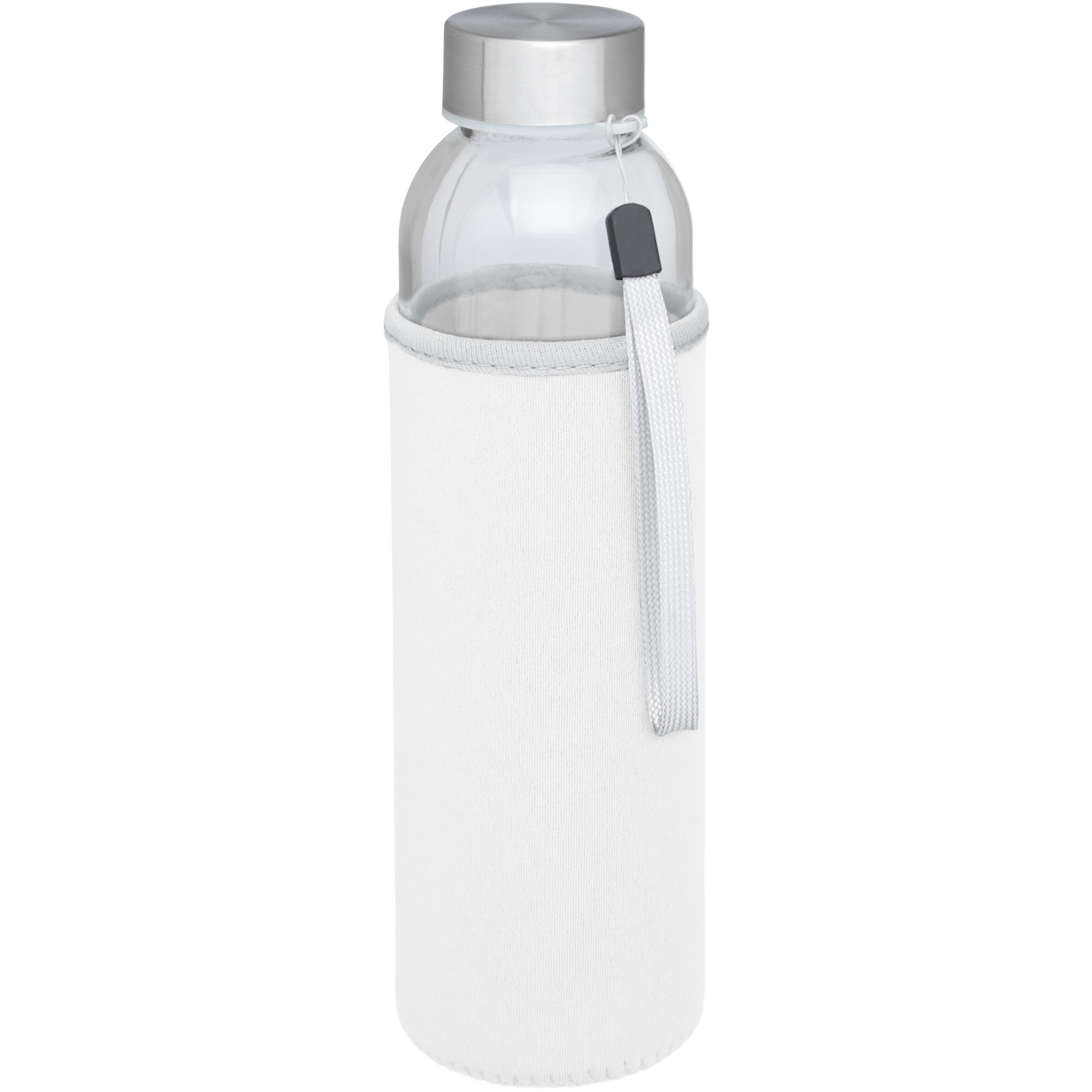bb trading werbeartikel ag - Trinkflasche aus Glas und Edelstahl 0,5 l mit Neopren-Hülle