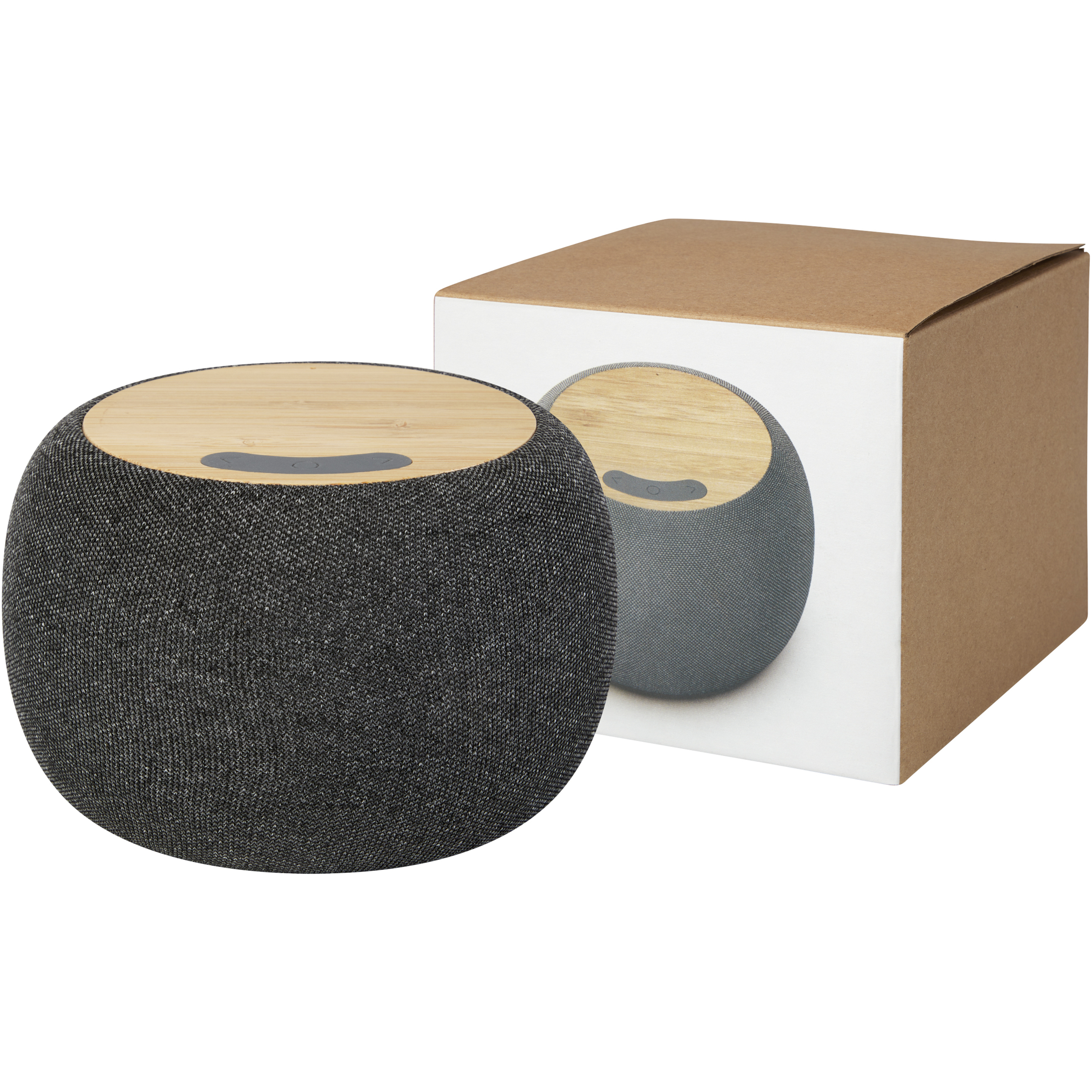 bb trading werbeartikel ag - Wireless speaker made of bamboo Ø 12.8 x 7.2 cm 10 W
