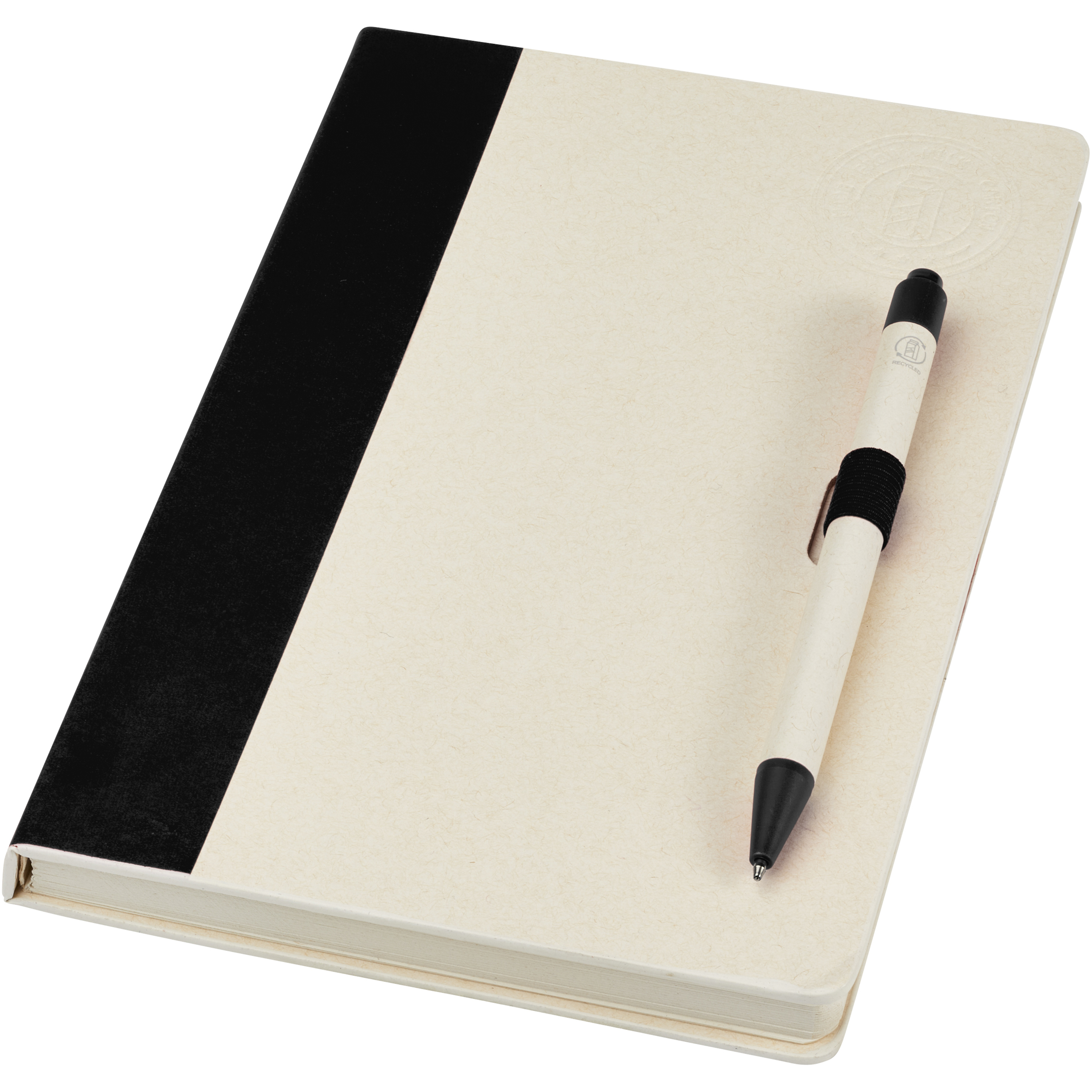 bb trading werbeartikel ag - Notizbuch A5 Hardcover aus recyceltem Milchtüten-Karton 80 Seiten liniert