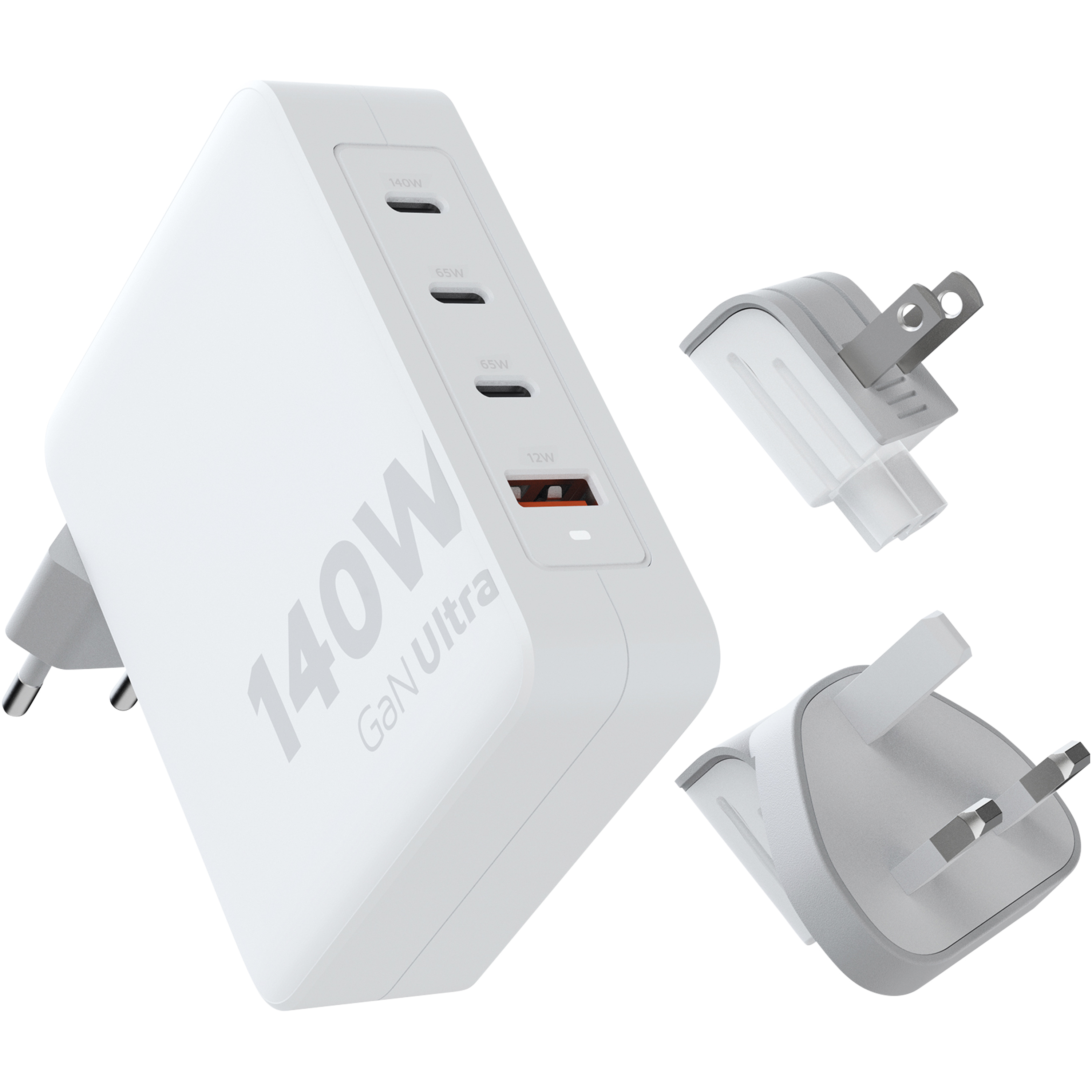 bb trading werbeartikel ag - Reiseadapter mit Dual-Port-Funktionalität 240 W USB-C PD-Kabel (2 m)