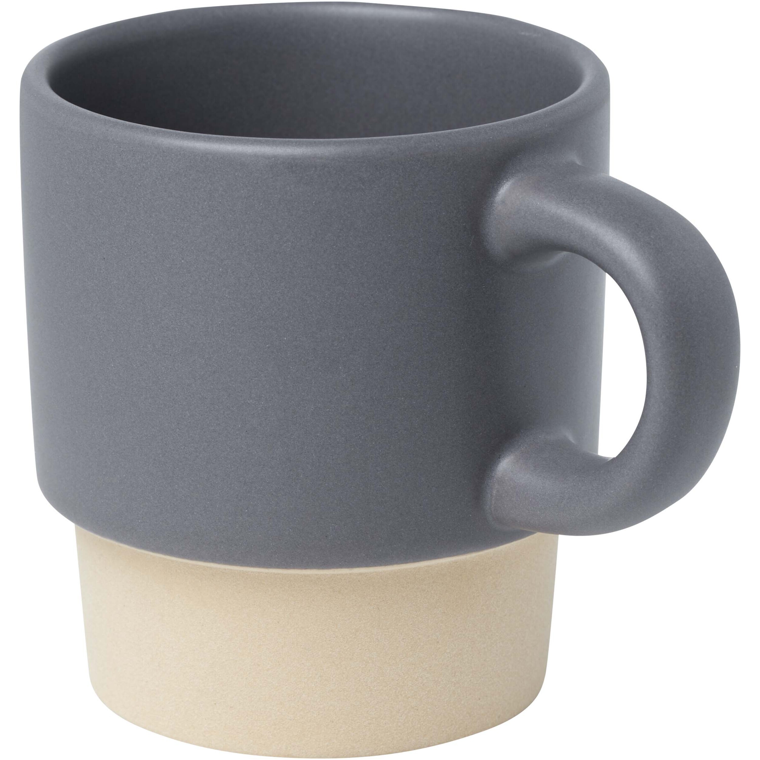 bb trading werbeartikel ag - Espressotasse aus Keramik mit Tonboden 130 ml stapelbar