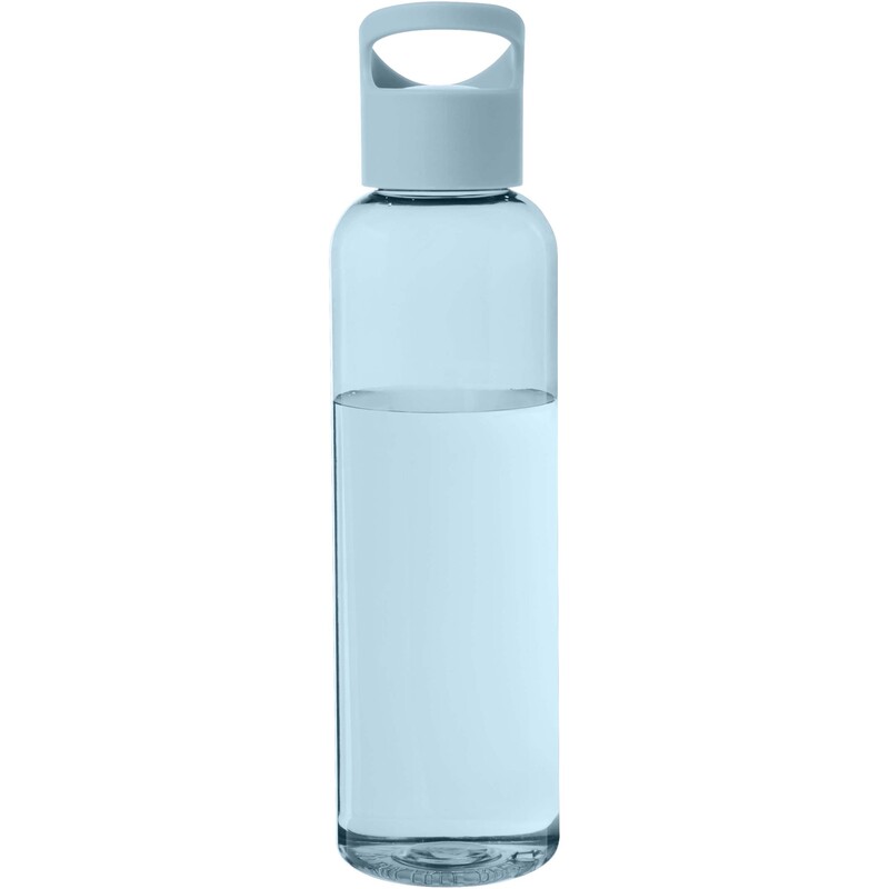 Trinkflasche aus recyceltem Kunststoff 0,65 l mit Drehverschluss-Deckel mit Logo bedrucken
