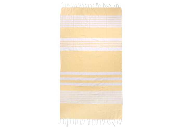 bb trading werbeartikel ag - Hamam towel made of organic cotton 200 g/m² 250 x 145 cm with fringes