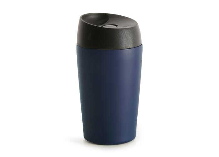 bb trading werbeartikel ag - Isolierbecher aus Edelstahl 240 ml mit Druckknopf-Deckel