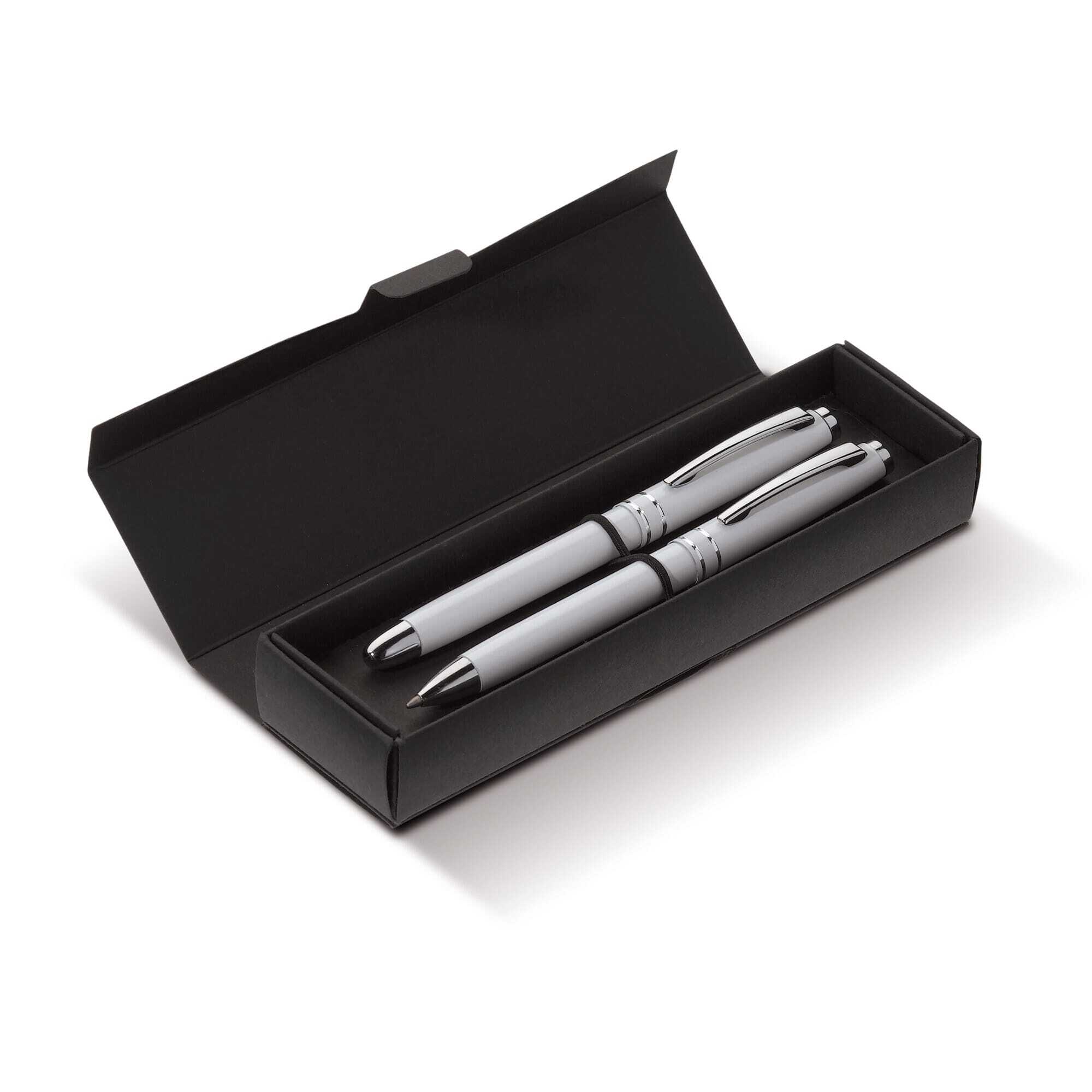 bb trading werbeartikel ag - Schreibset Kugelschreiber und Rollerball Mine blauschreibend